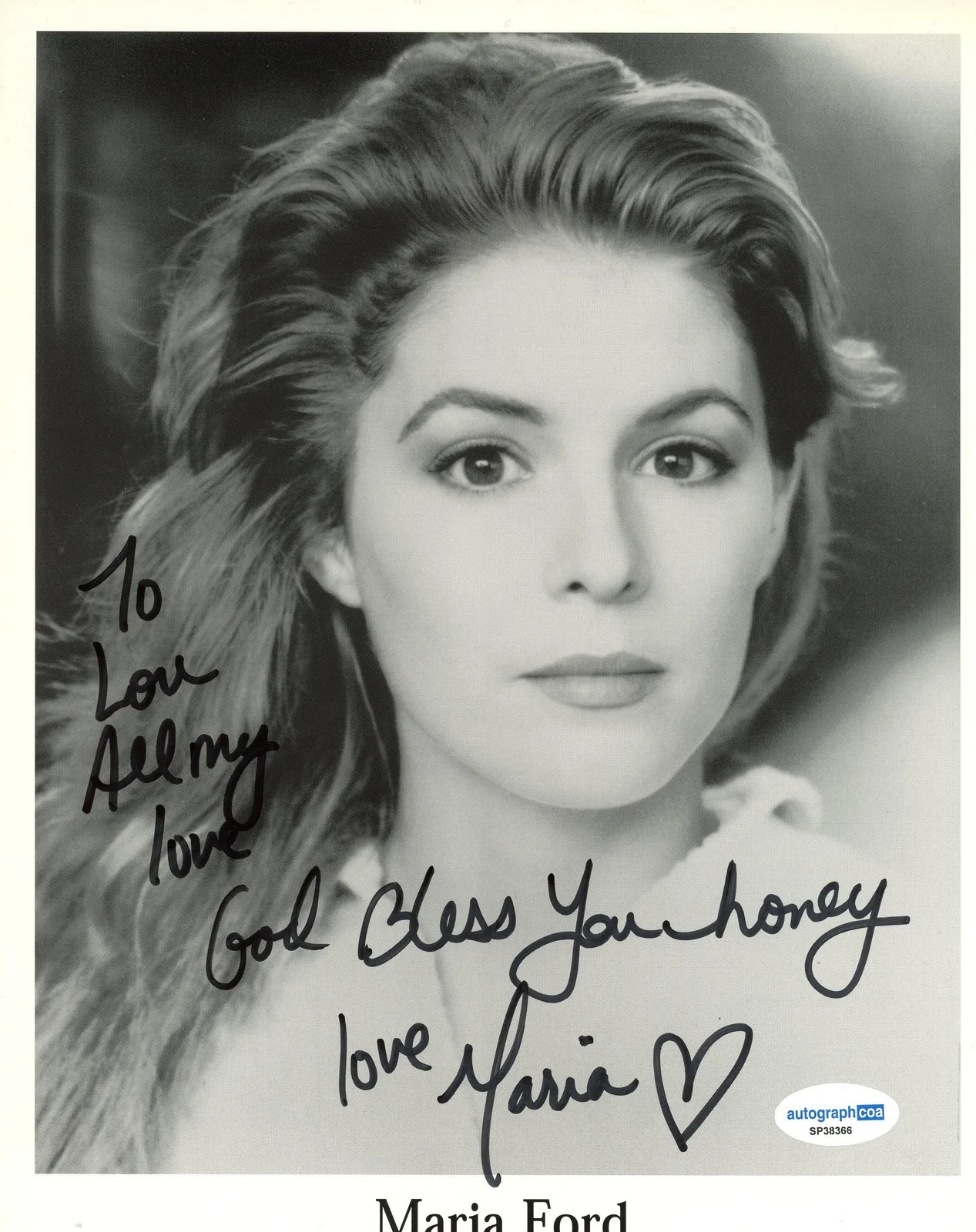Maria Ford — Maria Ford "Angel of Destruction" AUTOGRAPH Signed 8x10 Photo 'To Lou' ACOA, изображение 2