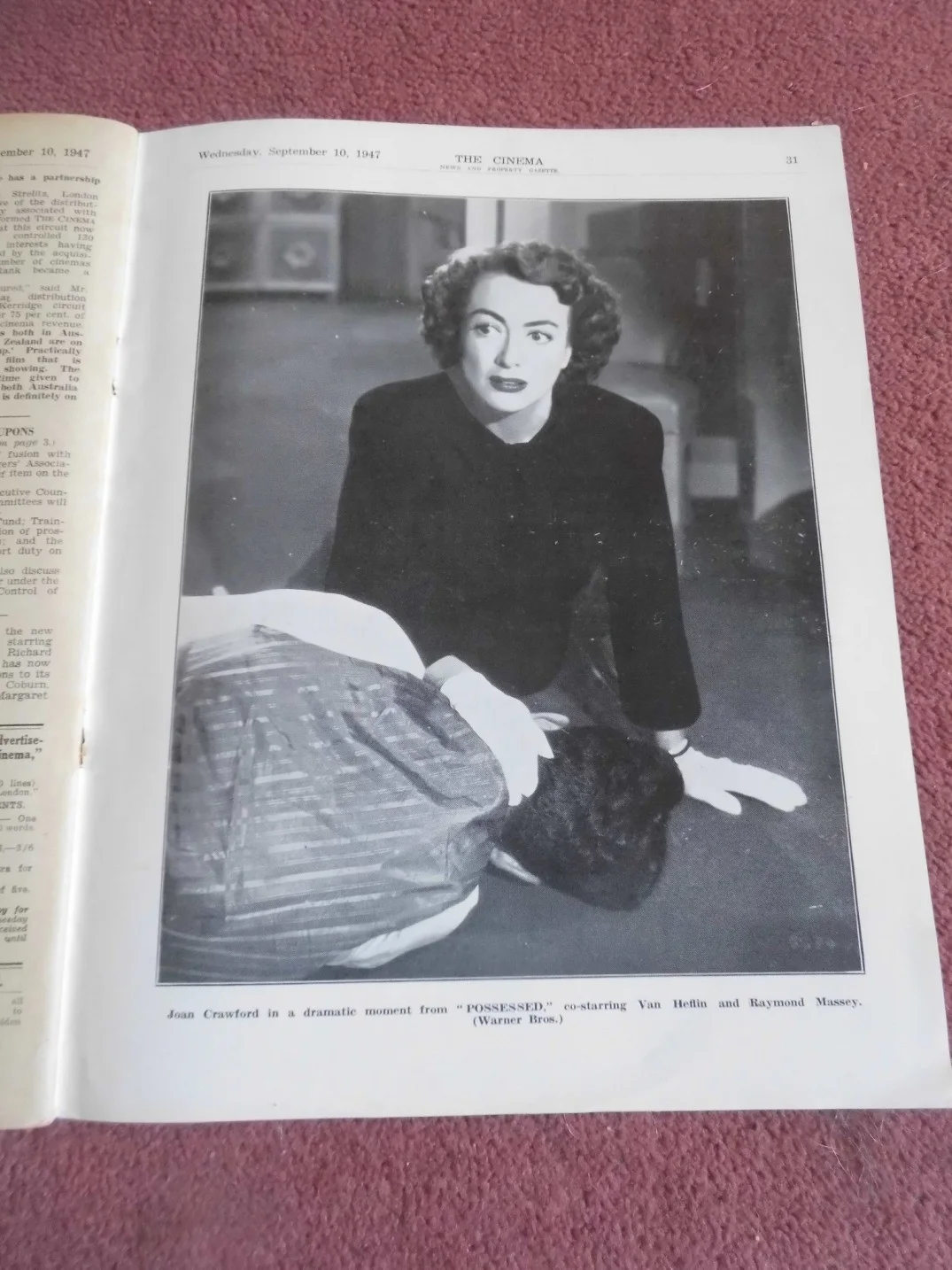 TODAY’S CINEMA (1947) UK trade mag MYRNA LOY, LIZABETH SCOTT, JOAN CRAWFORD, изображение 4