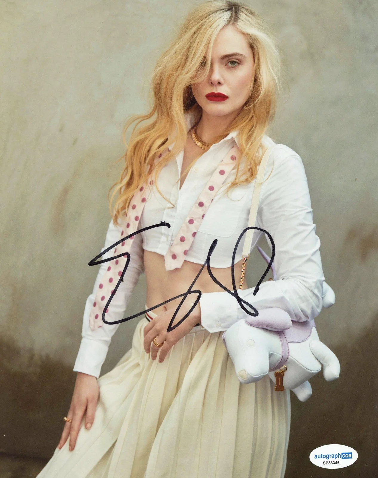 Elle Fanning — Elle Fanning "The Hunger Games: Sunrise on the Reaping" SIGNED 8x10 Photo ACOA, изображение 2