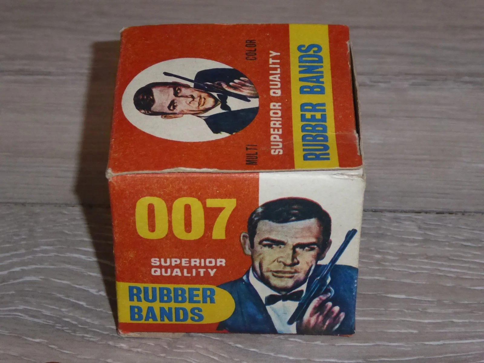 Vintage - James Bond 007 Multi Coloured Rubber Bands - Sean Connery 1960's Boxed, изображение 3