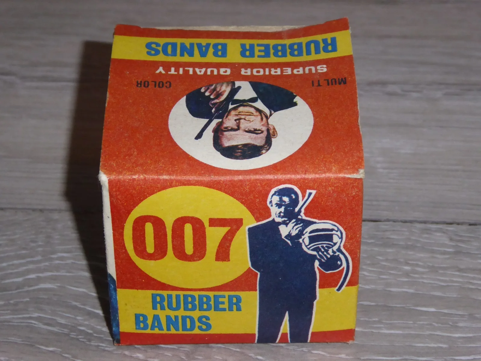 Vintage - James Bond 007 Multi Coloured Rubber Bands - Sean Connery 1960's Boxed, изображение 4
