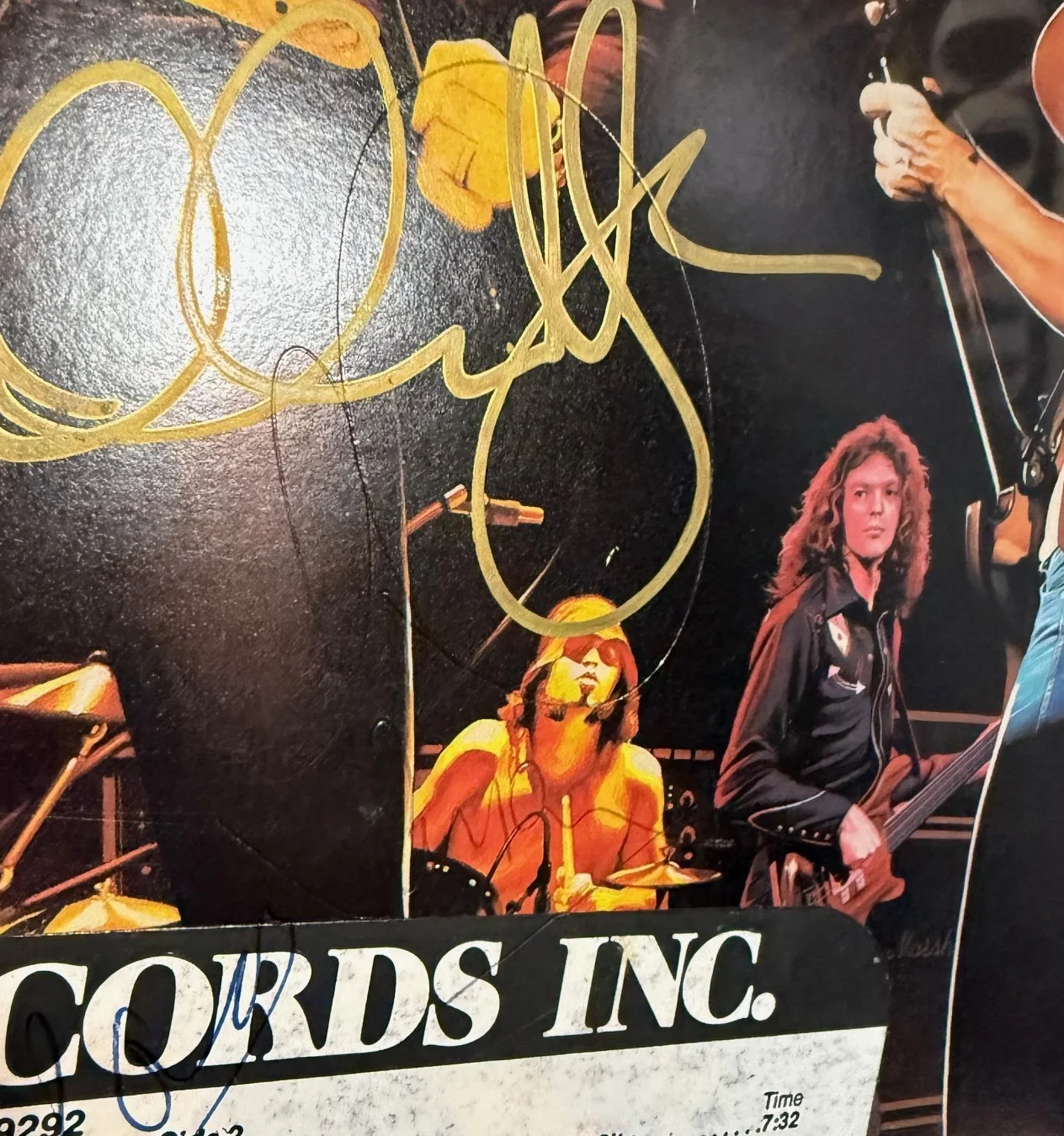 BECKETT signed WHITESNAKE auto by 3 "LIVE IN THE HEART OF THE CITY" Deep Purple, изображение 3