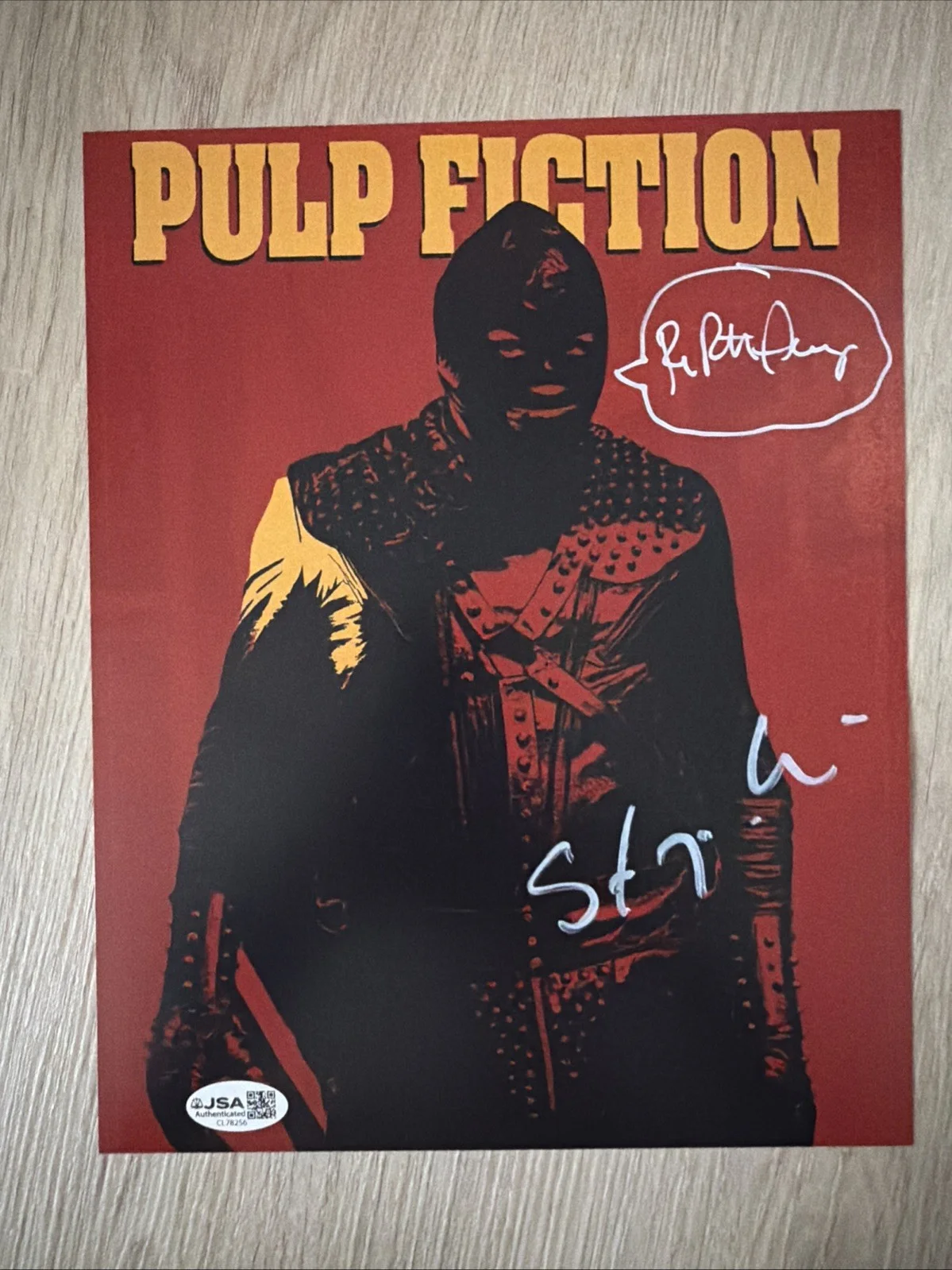 Pulp Fiction Stephen Hibbert and Roger Avary signed 8x10 JSA Authenticated RIP, image 2