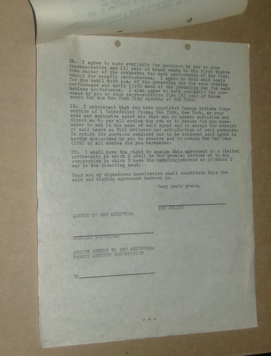 JANE FONDA The Fun Couple ANDREAS VOUTSINAS Contract JAY JULIEN, изображение 5