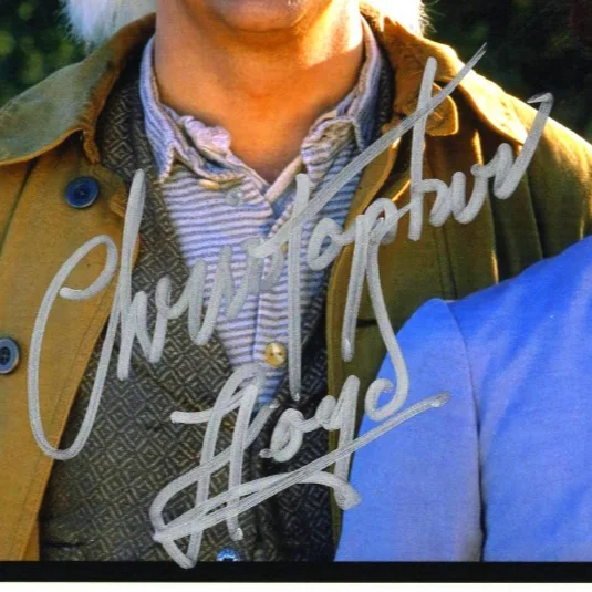 MICHAEL J FOX, CHRISTOPHER LLOYD & MARY STEENBURGEN Signed 11x14 Photo PSA/DNA, изображение 2