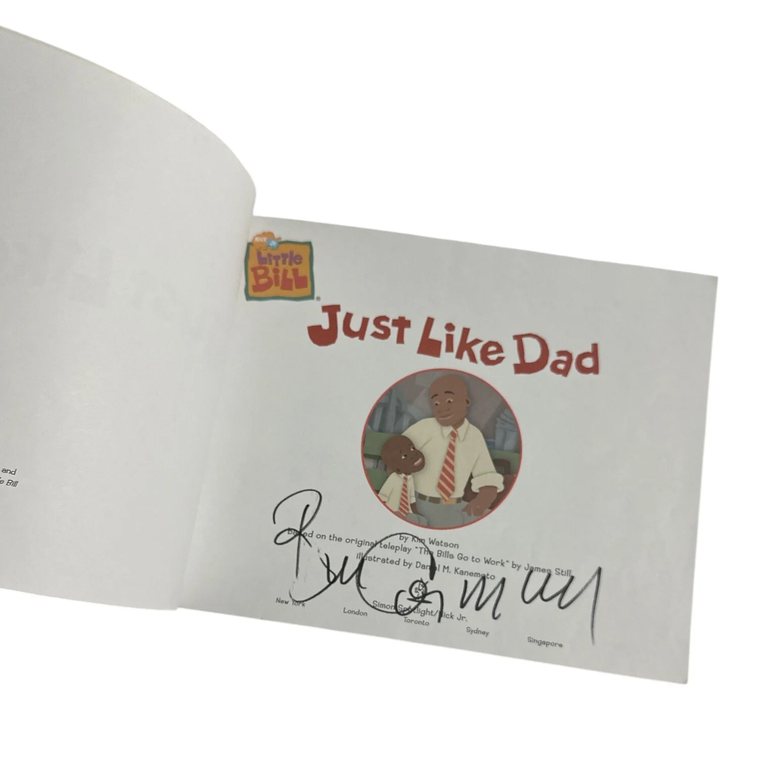 Bill Cosby — Bill Cosby Autograph Little Bill “Just Like Dad” Kids Book! Signed In-Person!