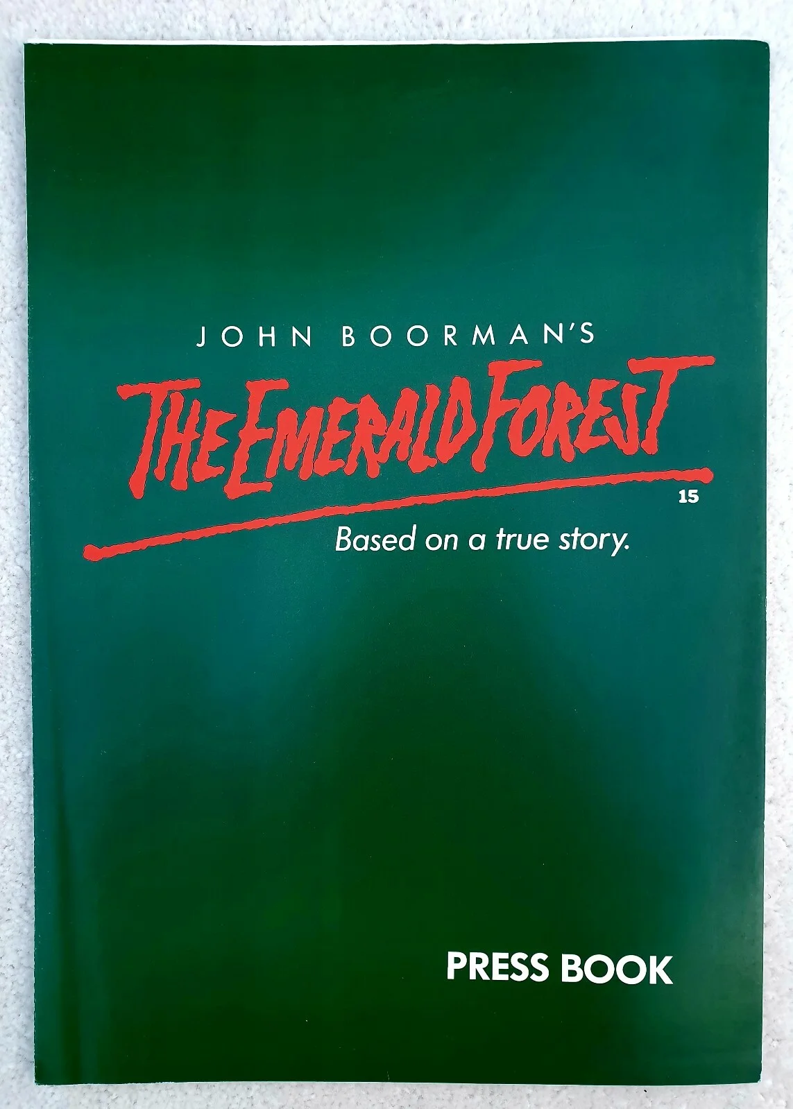 EMERALD FOREST ORIGINAL 1985 UK PRESSBOOK & SYNOPSIS SHEET John Charley Boorman, изображение 2