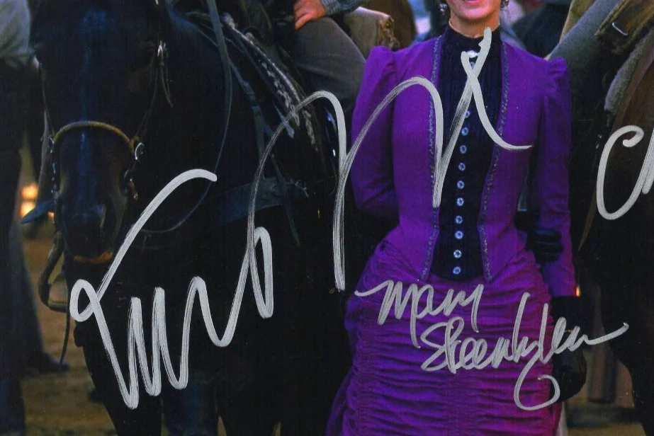MICHAEL J FOX, CHRISTOPHER LLOYD & MARY STEENBURGEN Signed 11x14 Photo PSA/DNA, image 2