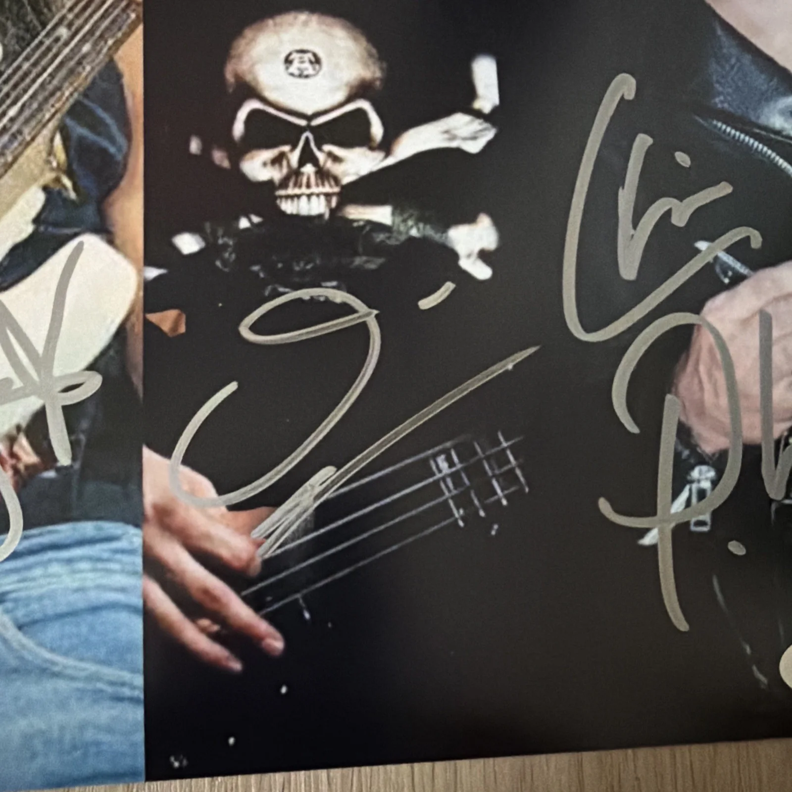 Megadeth David Ellefson Chris Poland Jeff Young Signed 8x10 JSA Authenticated, image 4