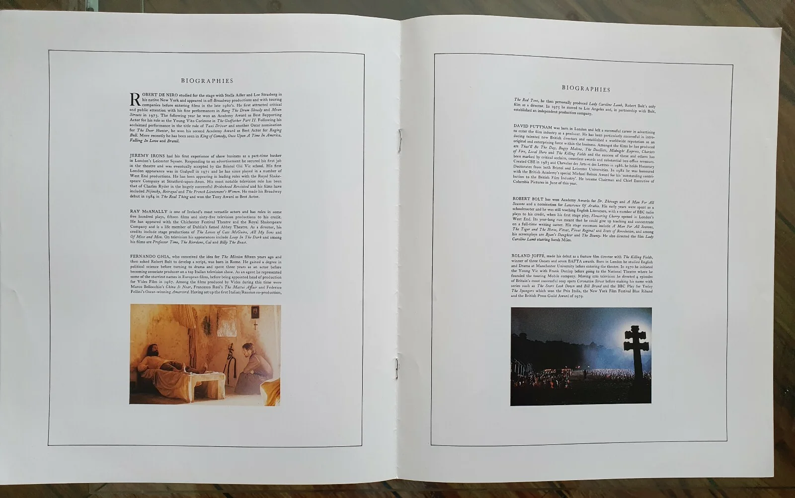 THE MISSON - RARE ORIGINAL PROMOTIONAL BROCHURE - ROBERT DE NIRO, JEREMY IRONS, изображение 3