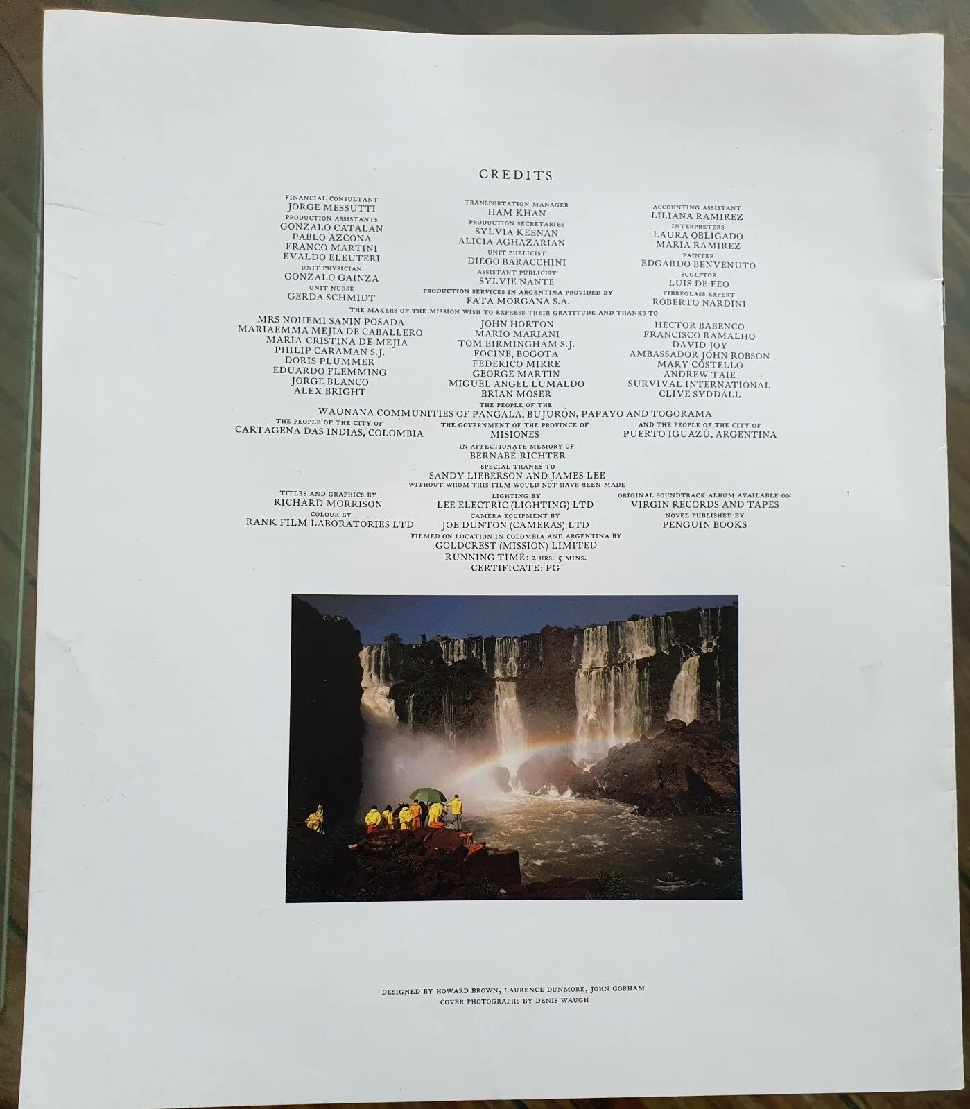 THE MISSON - RARE ORIGINAL PROMOTIONAL BROCHURE - ROBERT DE NIRO, JEREMY IRONS, изображение 5
