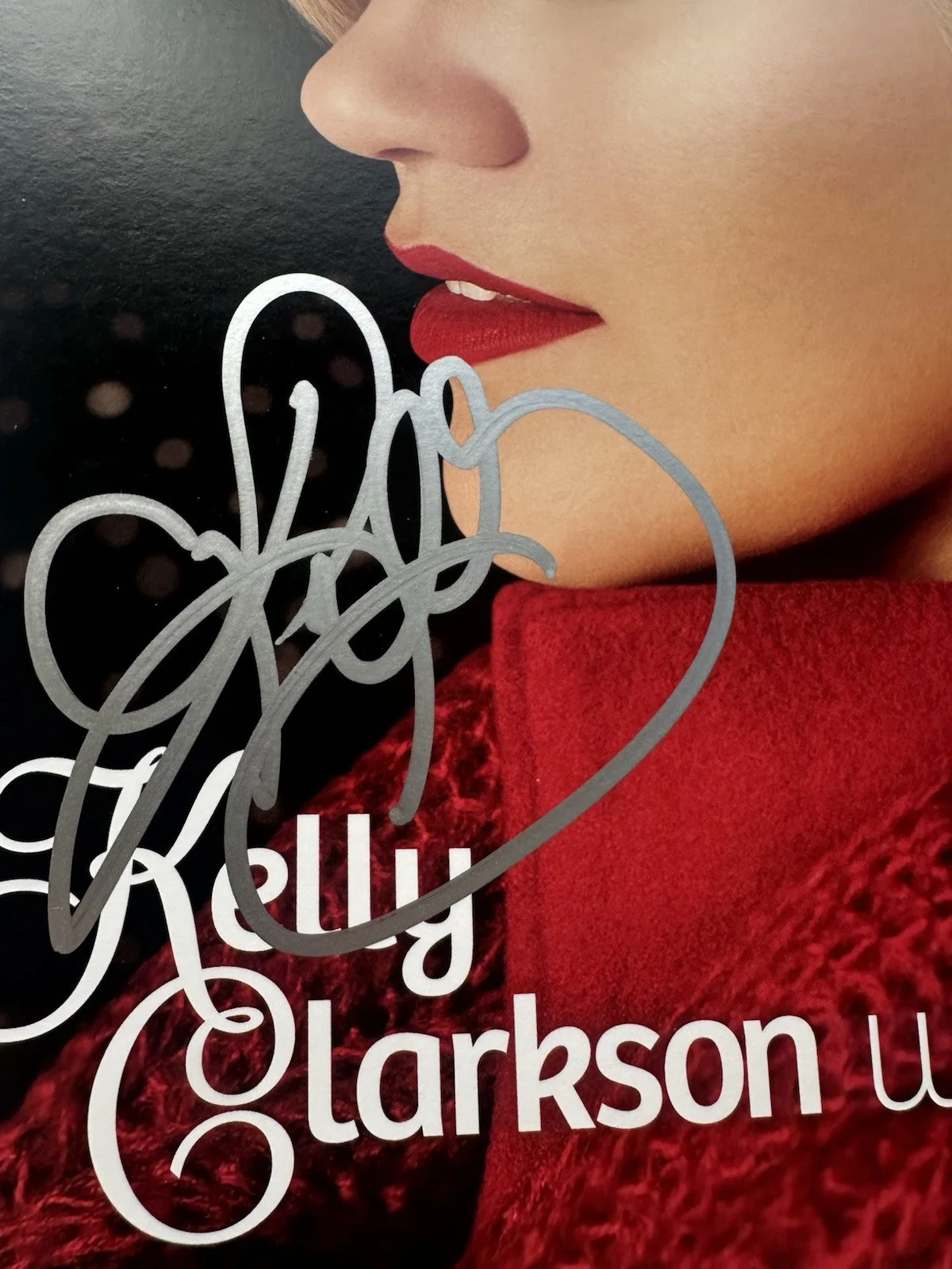 KELLY CLARKSON SIGNED WRAPPED IN RED VINYL RECORD ALBUM LP ‘CHRISTMAS’ PROOF JSA, изображение 5