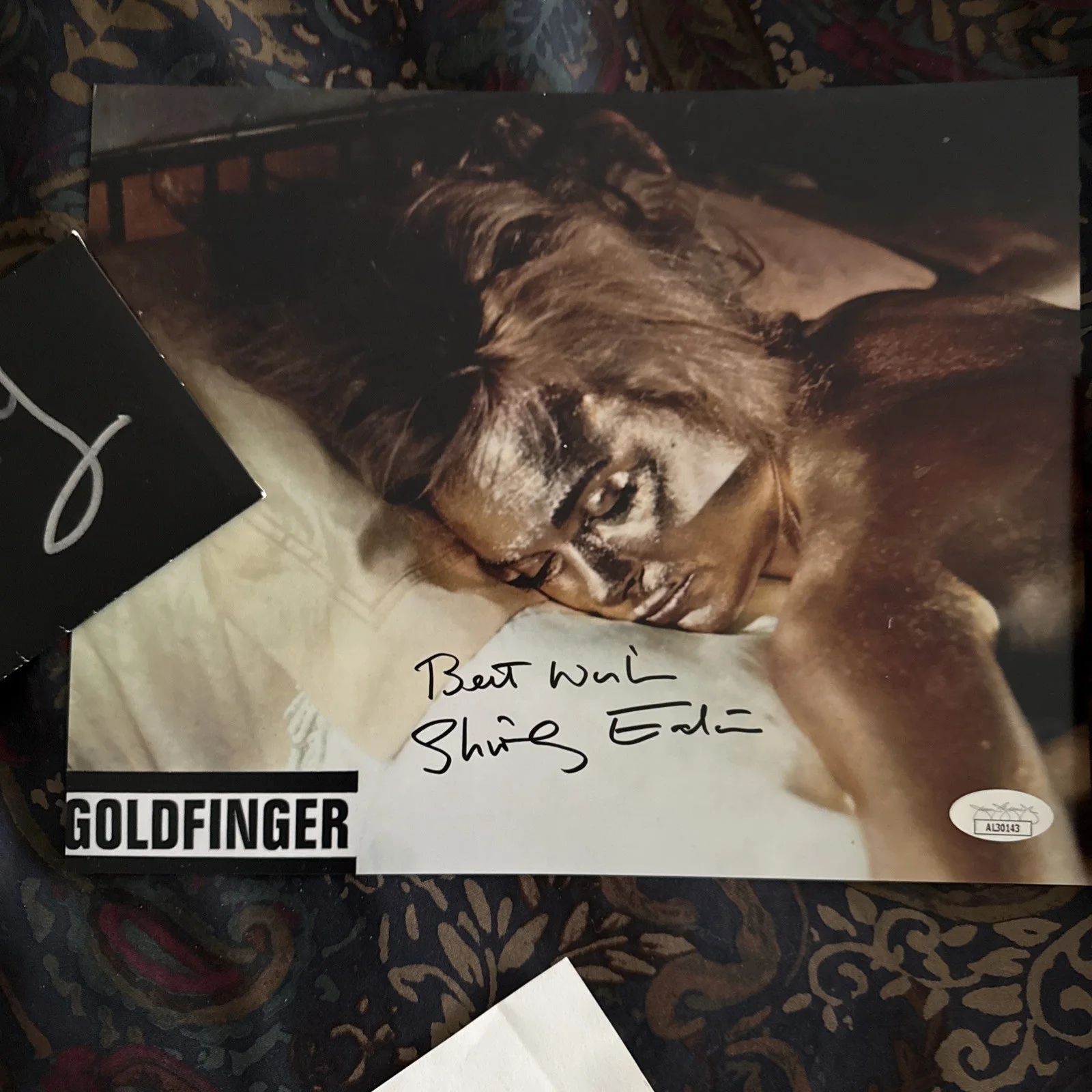 Shirley Eaton Goldfinger 8x10 Hand Signed Photo Autograph JSA COA James Bond, изображение 2