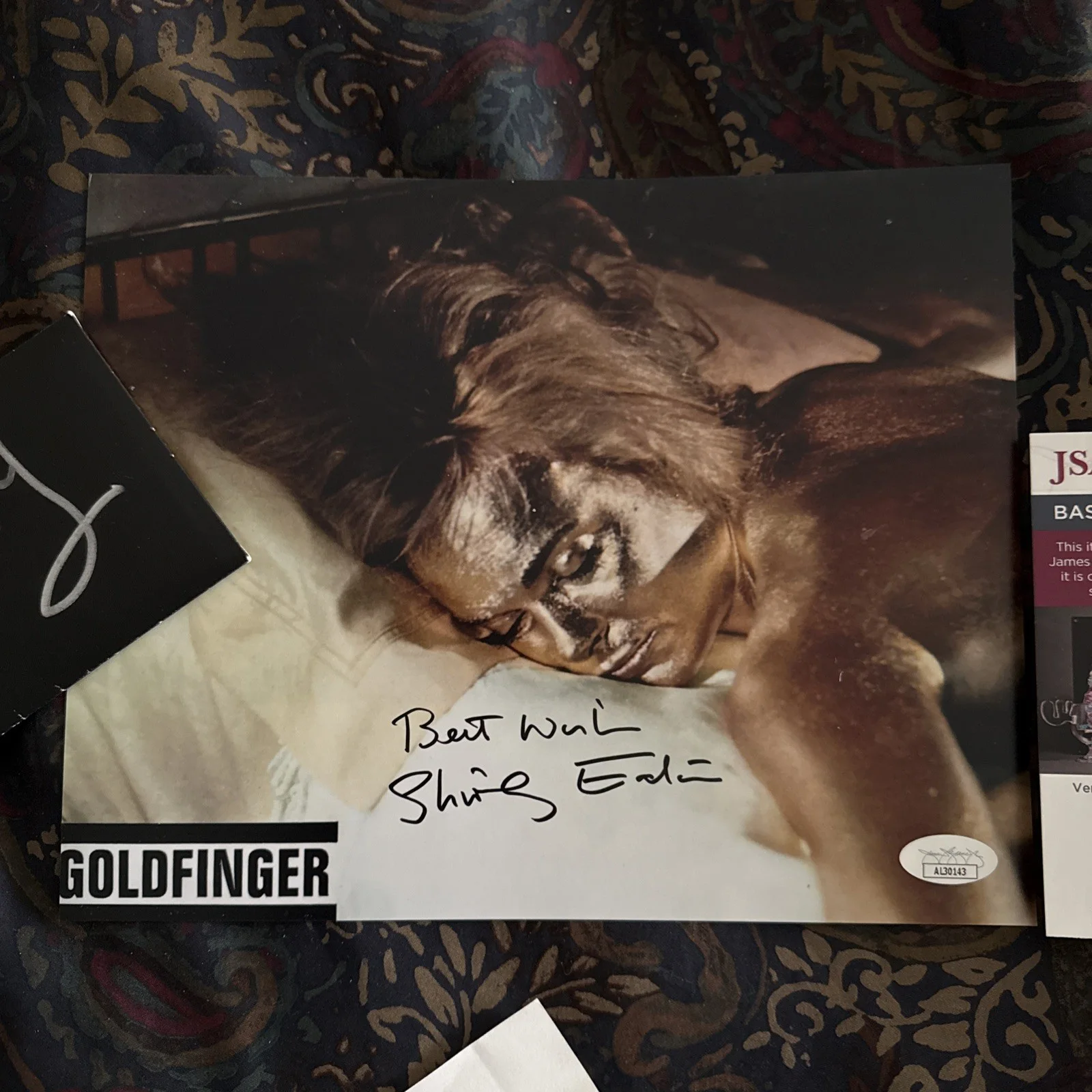 Shirley Eaton Goldfinger 8x10 Hand Signed Photo Autograph JSA COA James Bond, изображение 3