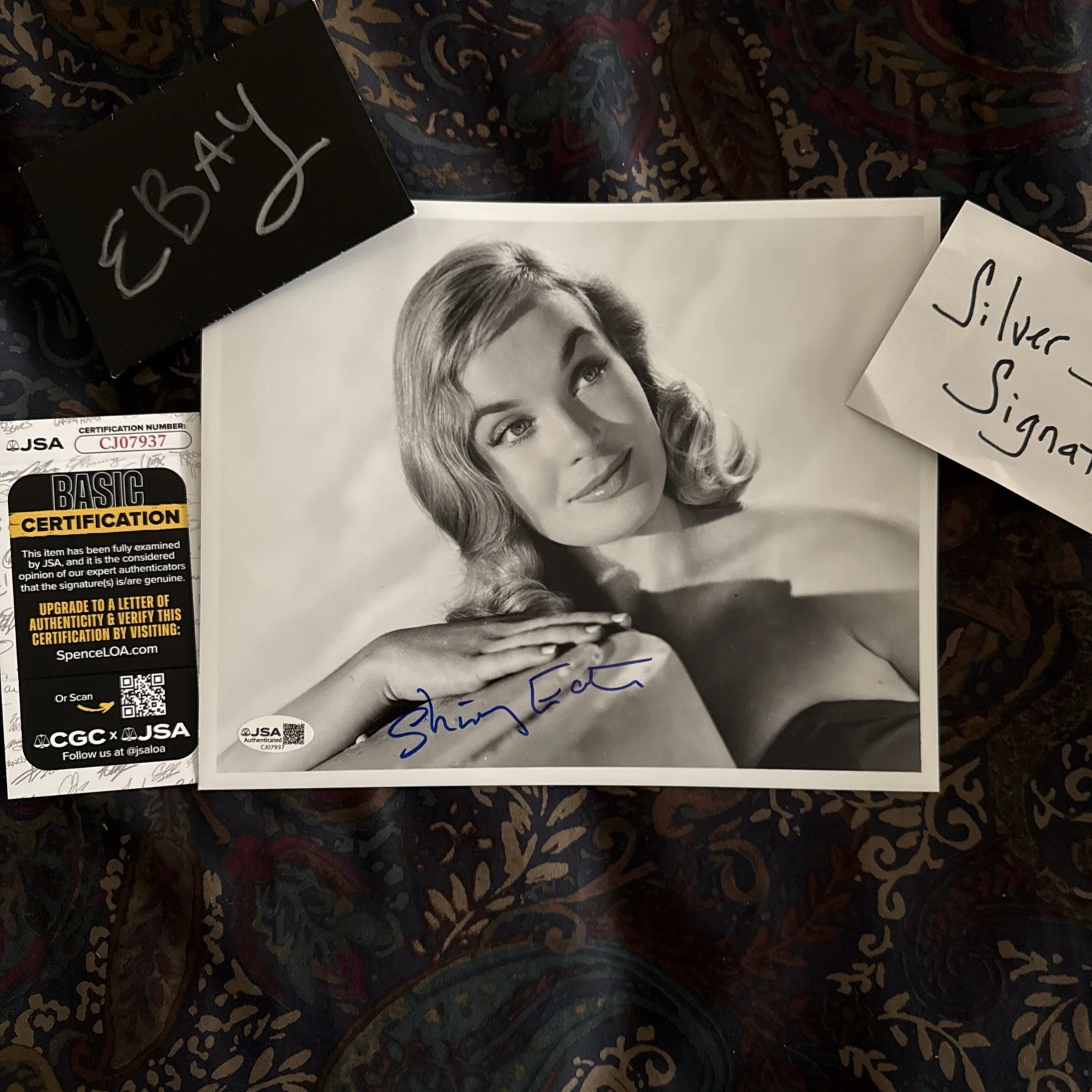 Shirley Eaton Goldfinger 8x10 Hand Signed Photo Autograph JSA COA James Bond, изображение 5