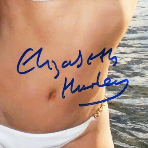 Elizabeth Hurley — ELIZABETH HURLEY Signed Autographed Modeling 11x14 Photo PSA/DNA #AQ41430, image 2