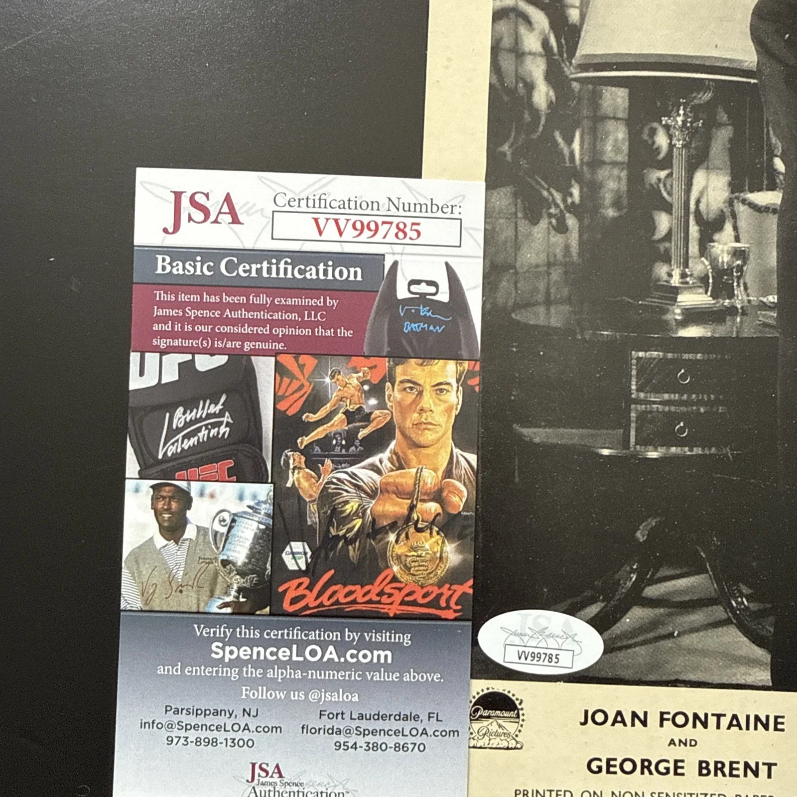 Joan Fontaine Stunning 8x10 Hand Signed Photo Autograph JSA COA Affairs Of Susan, изображение 5