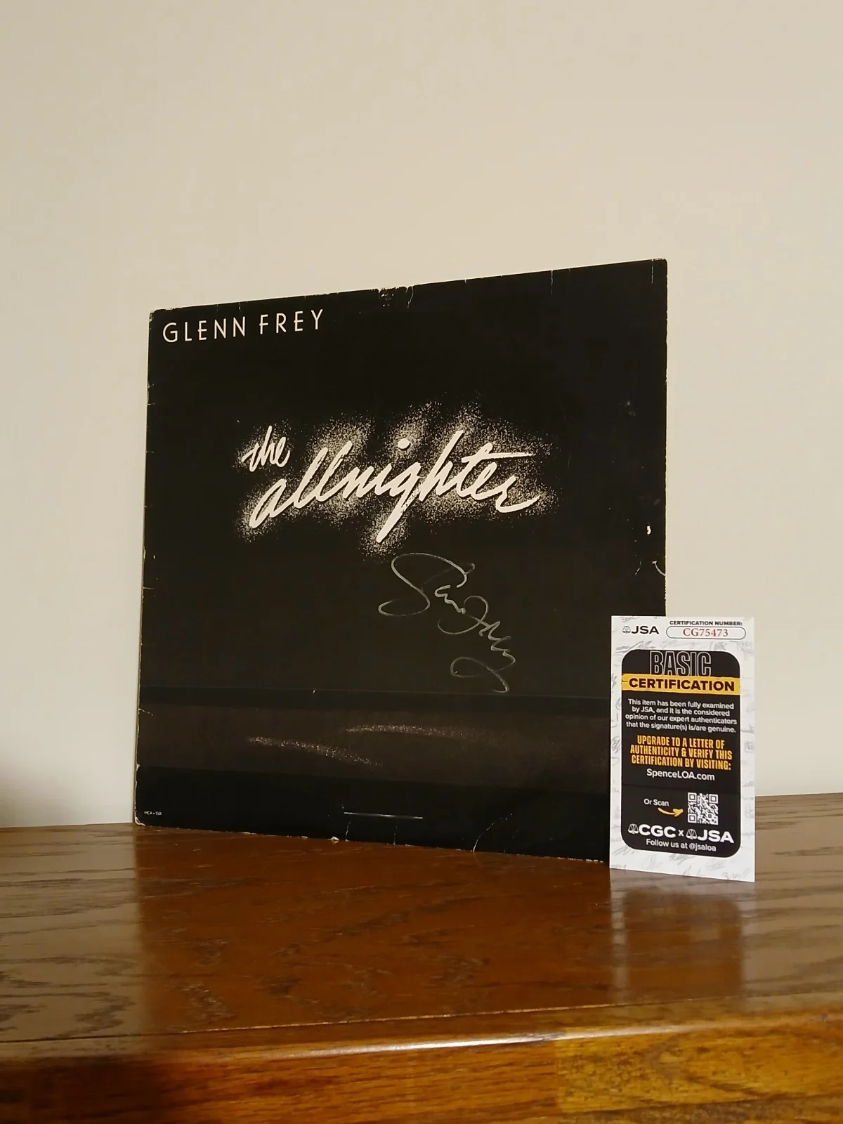 GLENN FREY Signed JSA Autograph record Eagles co- founder, image 2