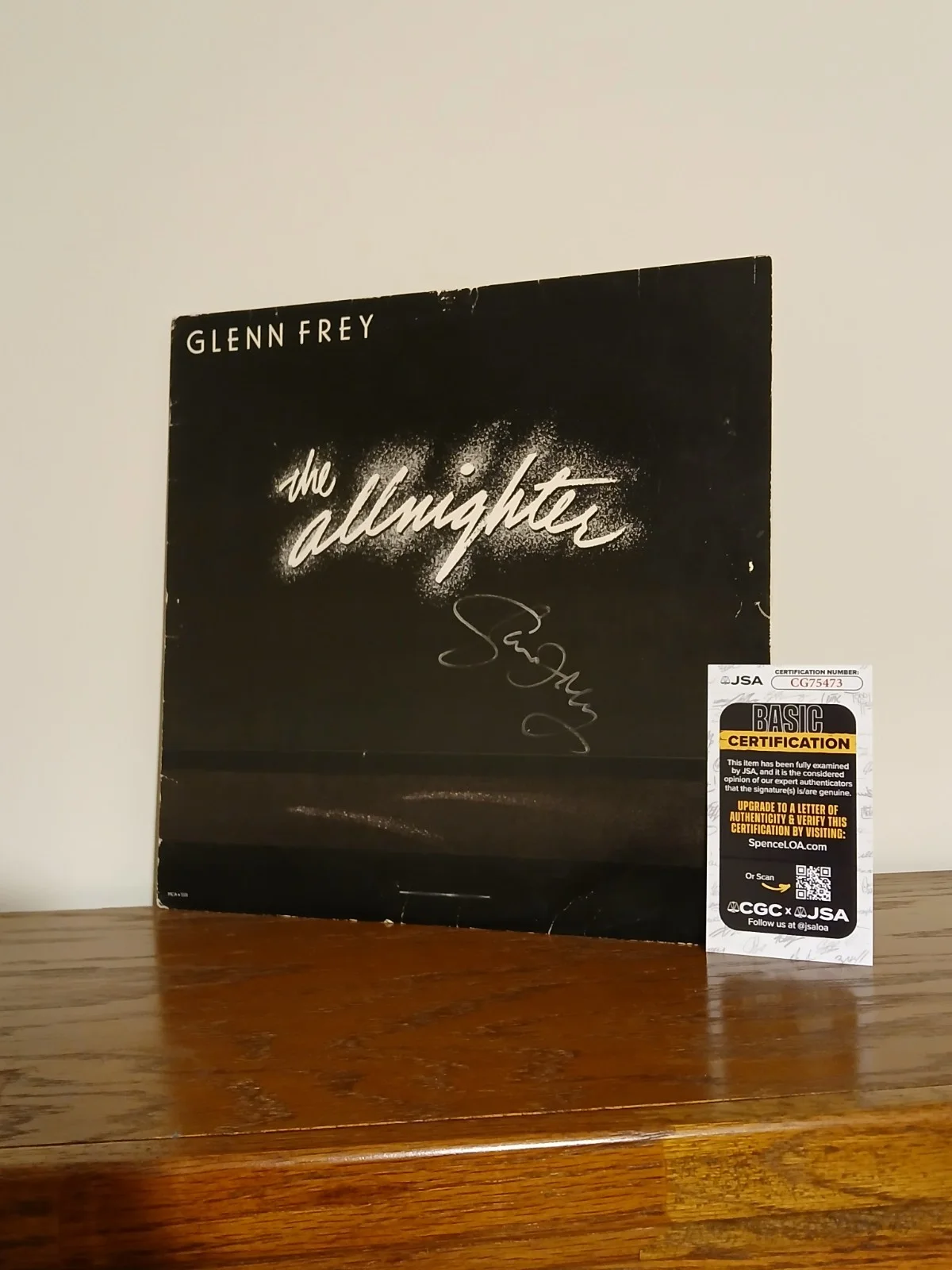 GLENN FREY Signed JSA Autograph record Eagles co- founder, image 3