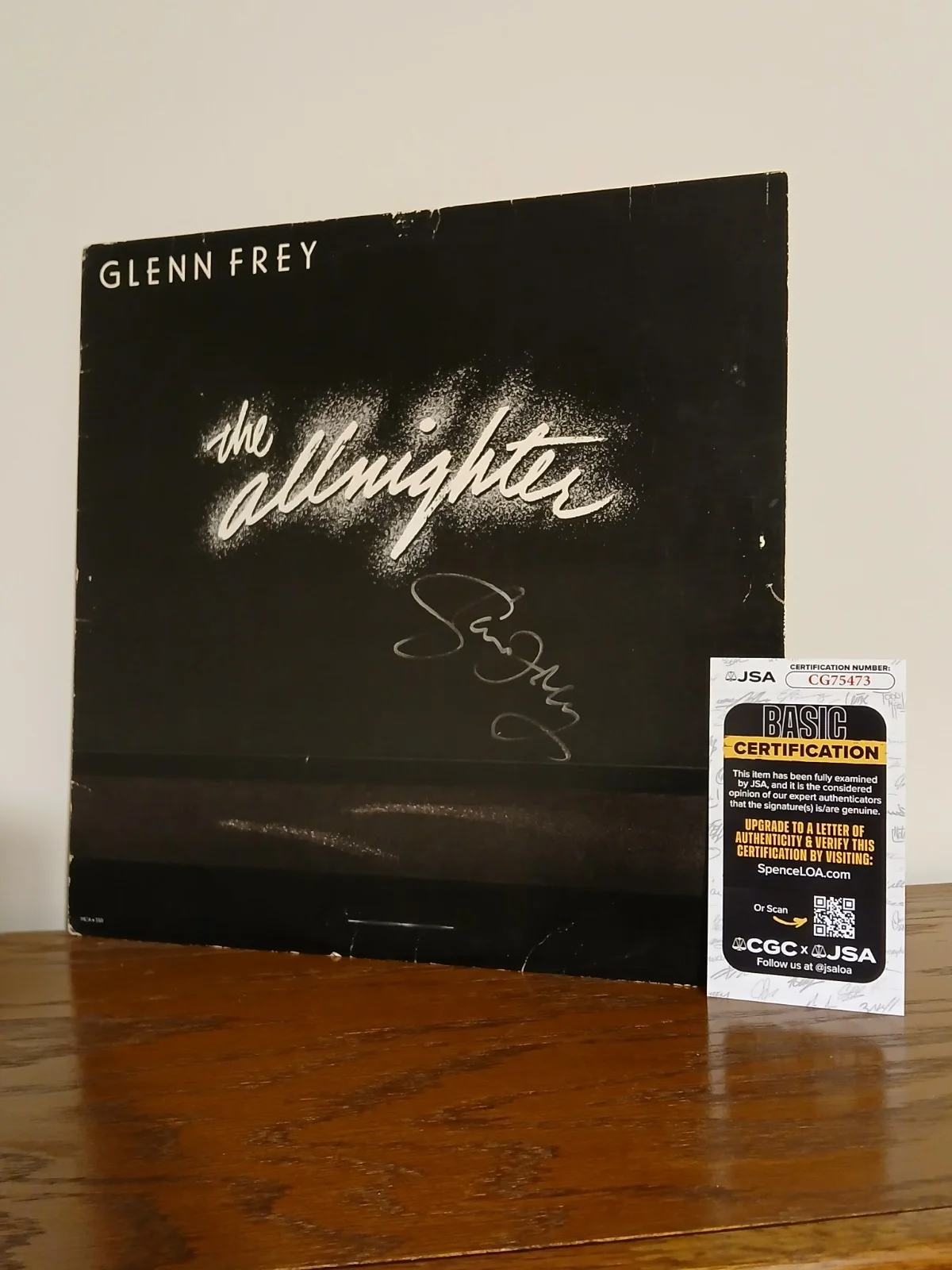 GLENN FREY Signed JSA Autograph record Eagles co- founder, image 5