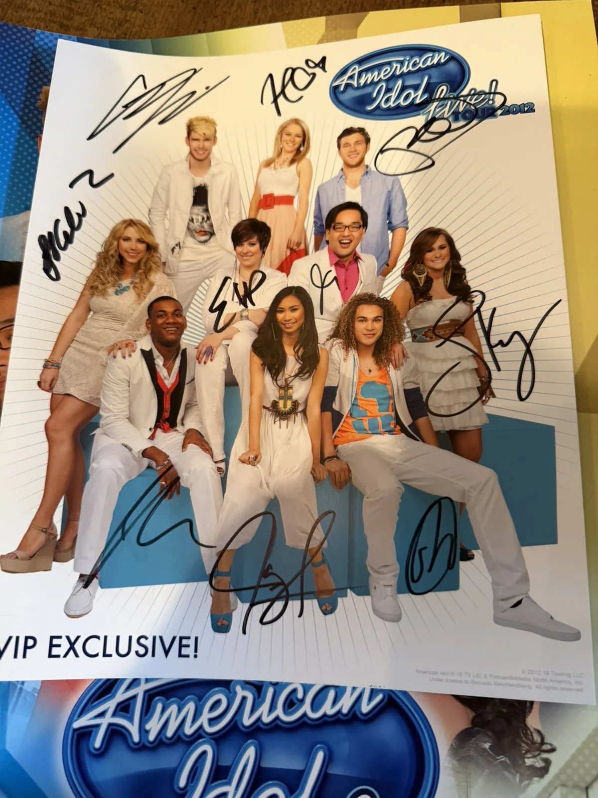 American Idol Live Tour Book 2012 Plus Signed 8x10 Photo, изображение 2