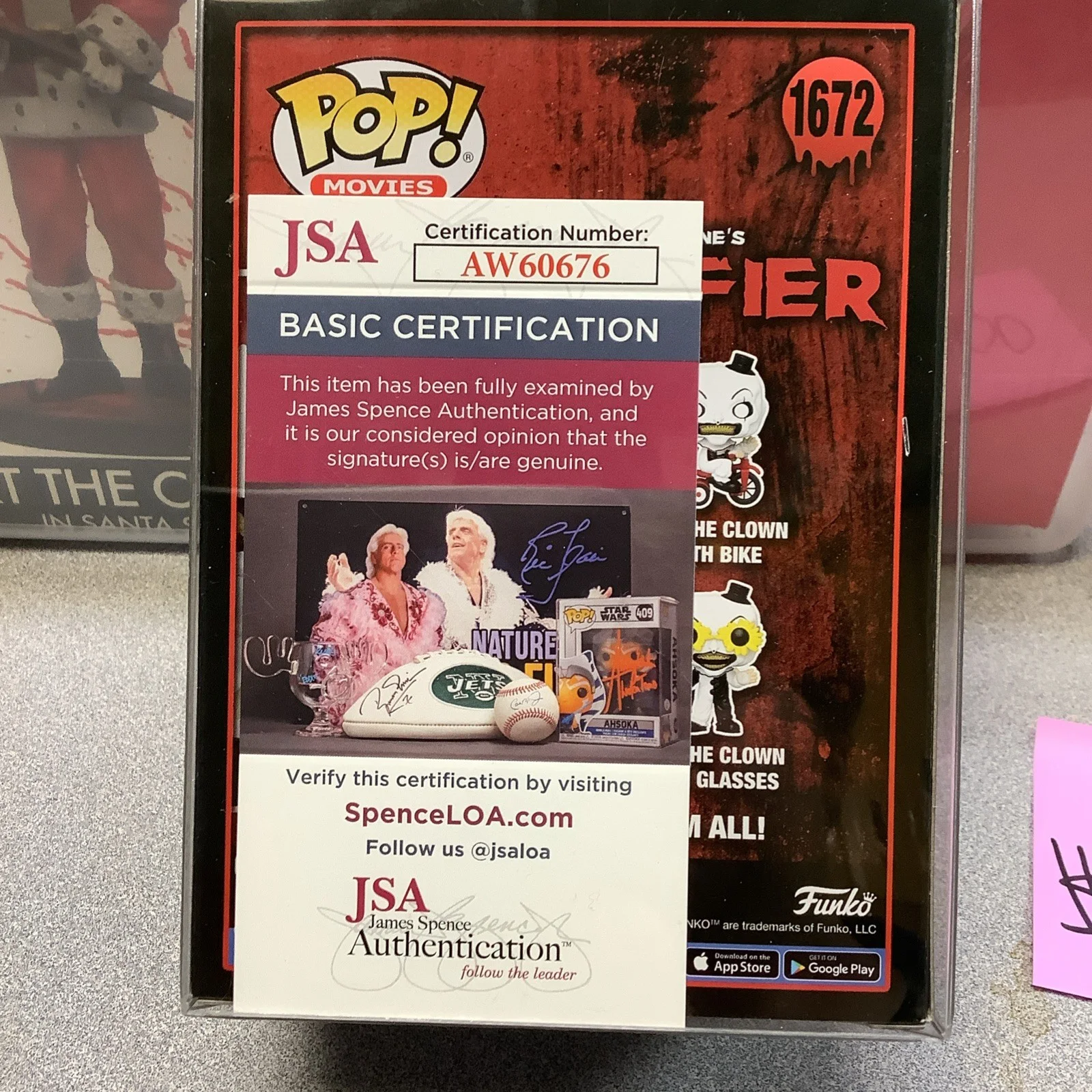 David Howard Thornton — David Howard Thornton Signed Terrifier Art The Clown Funko Pop! #1672 SCARE FAIR, изображение 2