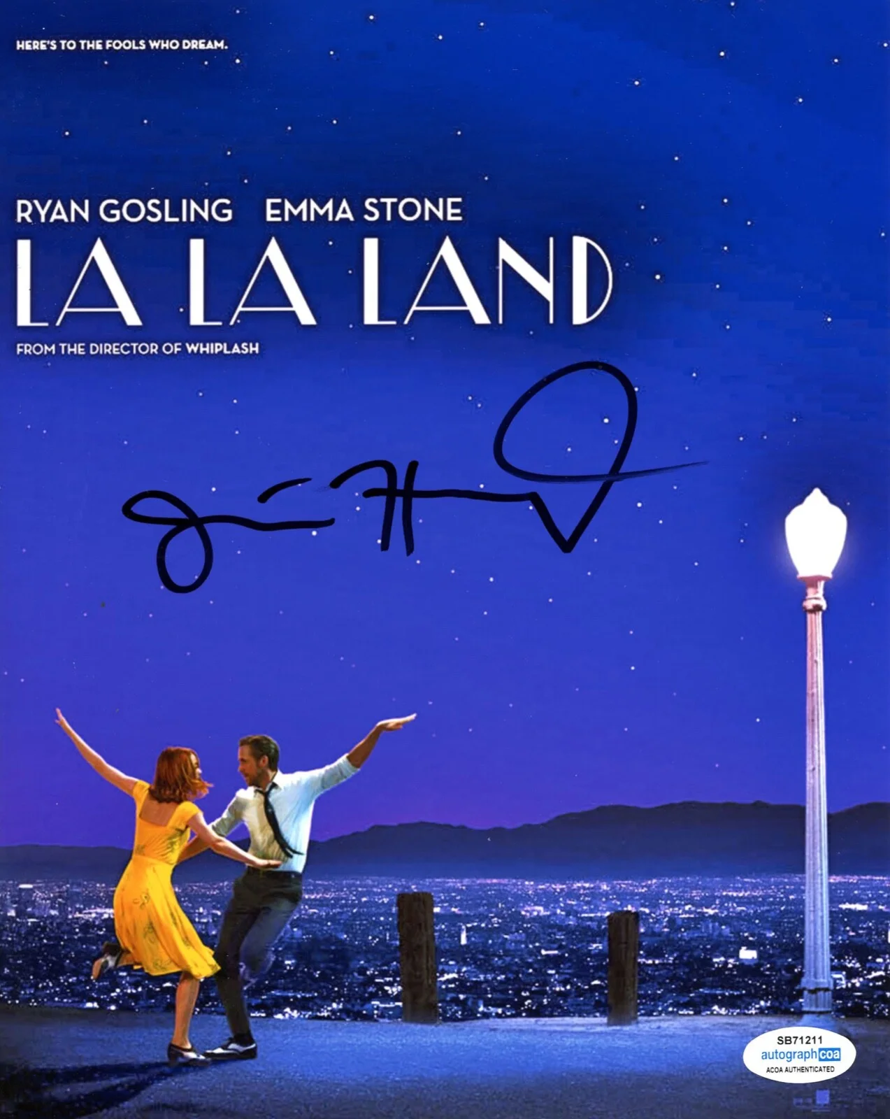 JUSTIN HURWITZ — Justin Hurwitz signed “LA LA LAND” 8x10 Photo Autographed e PROOF Composer ACOA, image 3