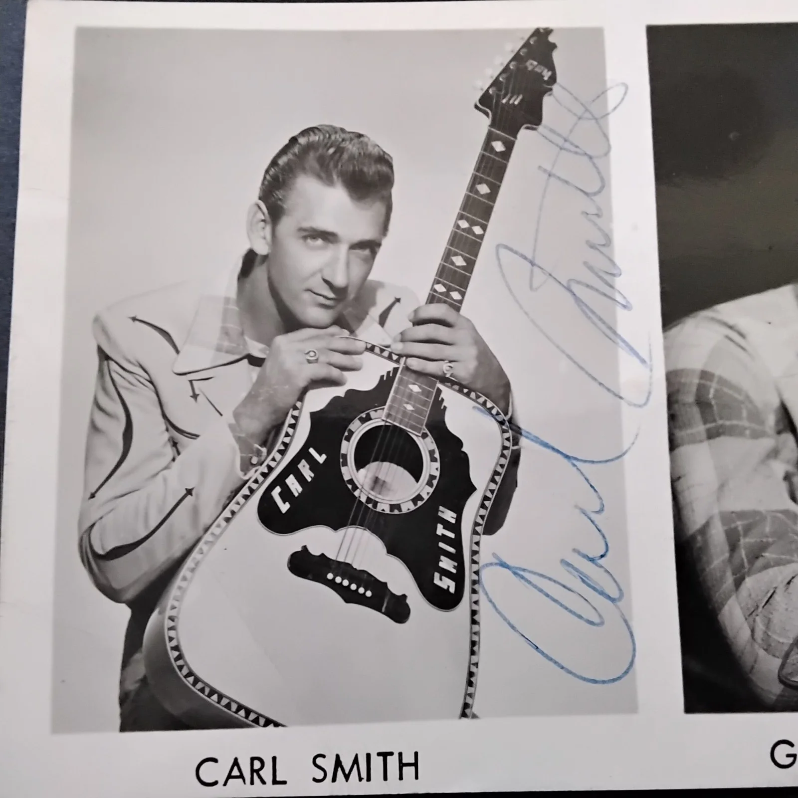 Carl Smith SIGNED Photo 50s Singer Grand Old Opry Mr Country Hey Joe Loose Talk, изображение 3