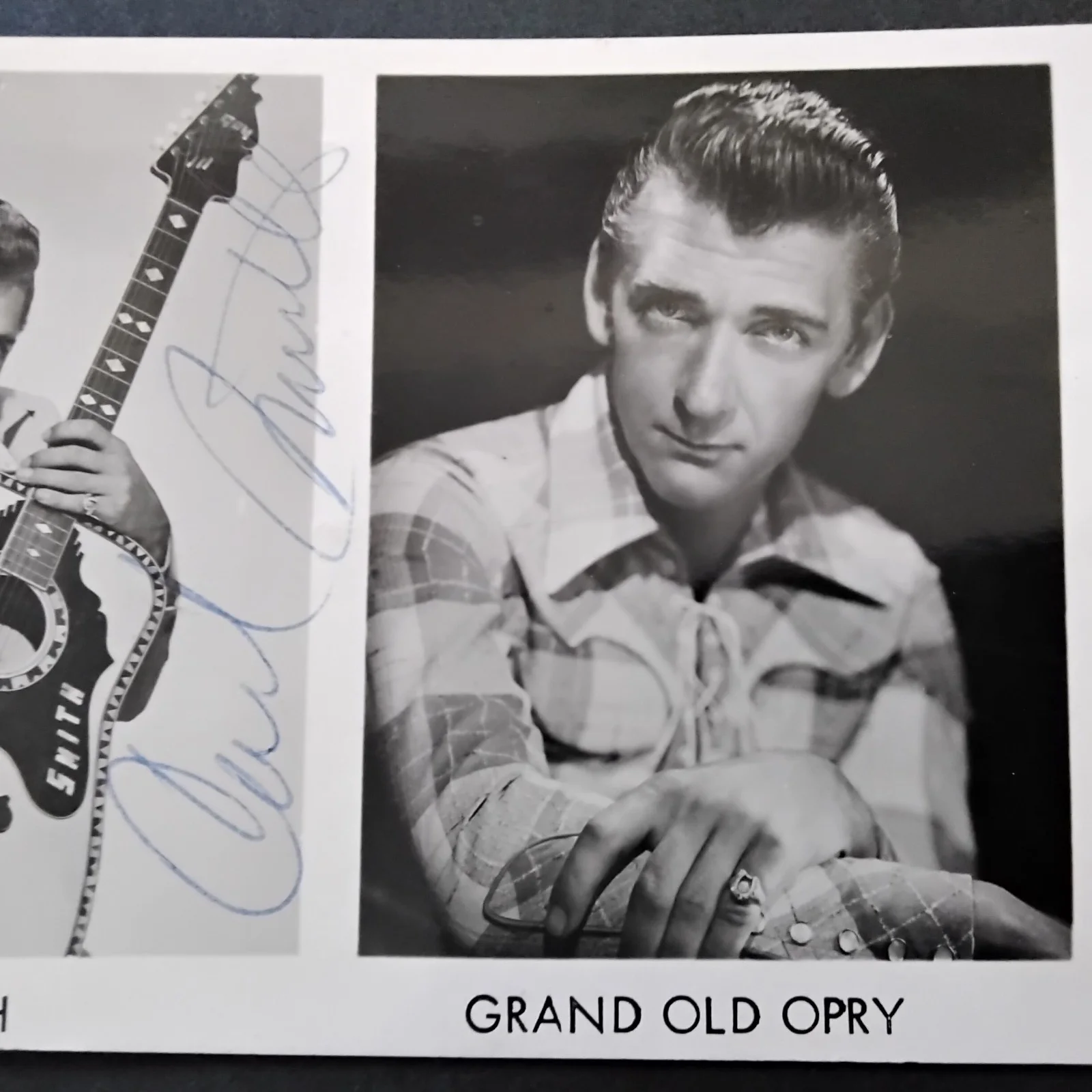 Carl Smith SIGNED Photo 50s Singer Grand Old Opry Mr Country Hey Joe Loose Talk, изображение 5