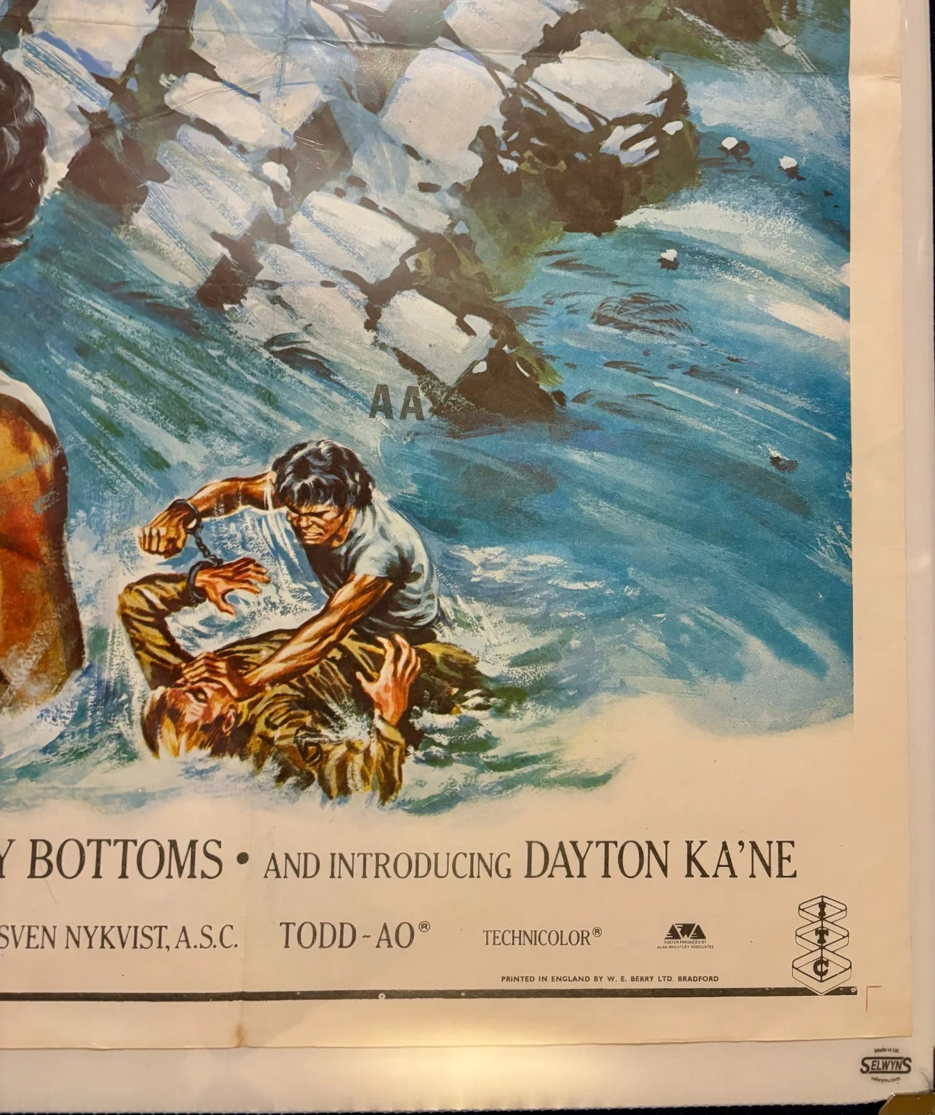 Hurricane Original Vintage UK Quad poster Tom Chantrell, image 4