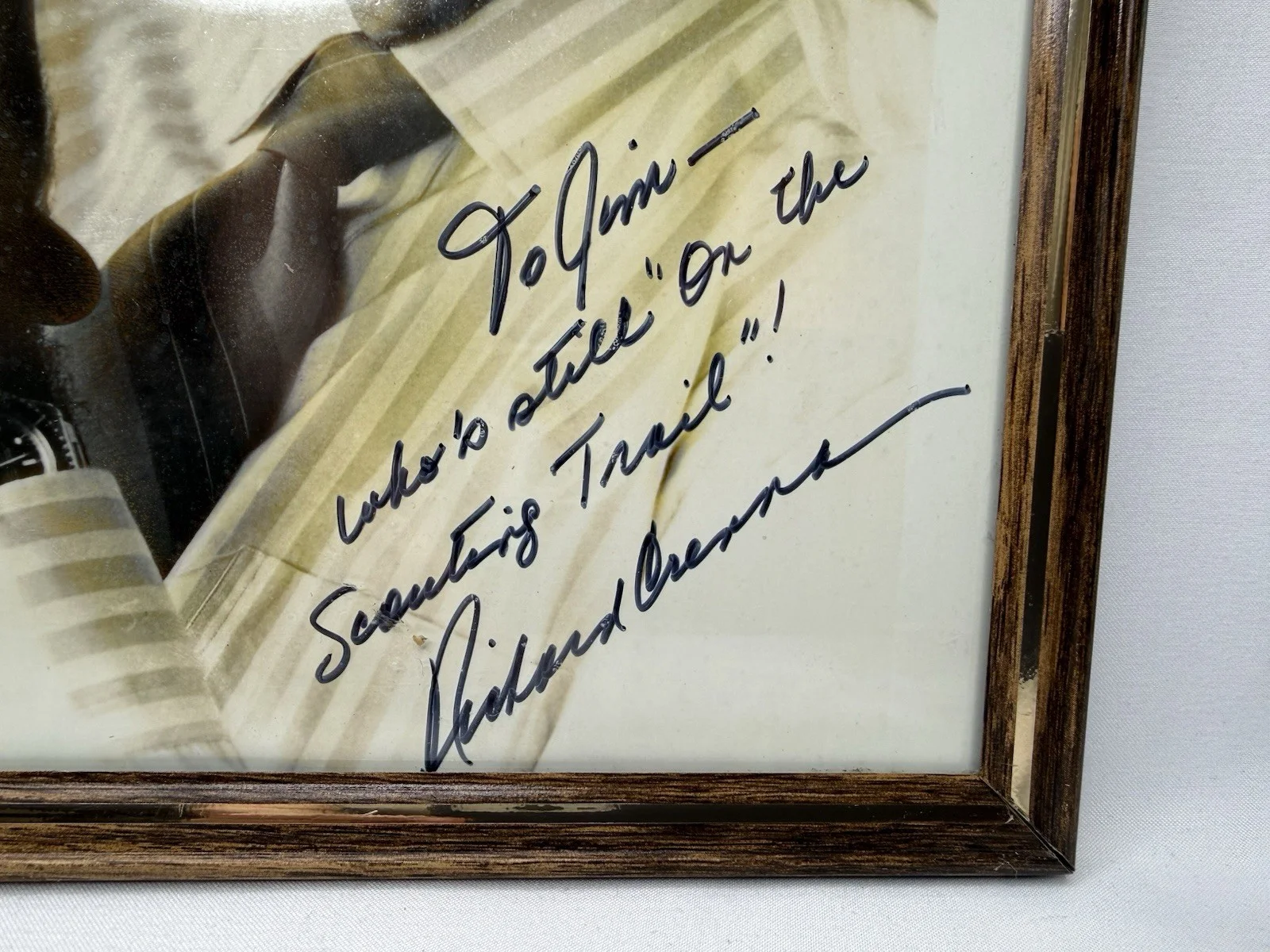 RICHARD CRENNA SIGNED PHOTO INSCRIBED ON THE SCOUTING TRAIL BOY SCOUT JAMBOREE, изображение 2