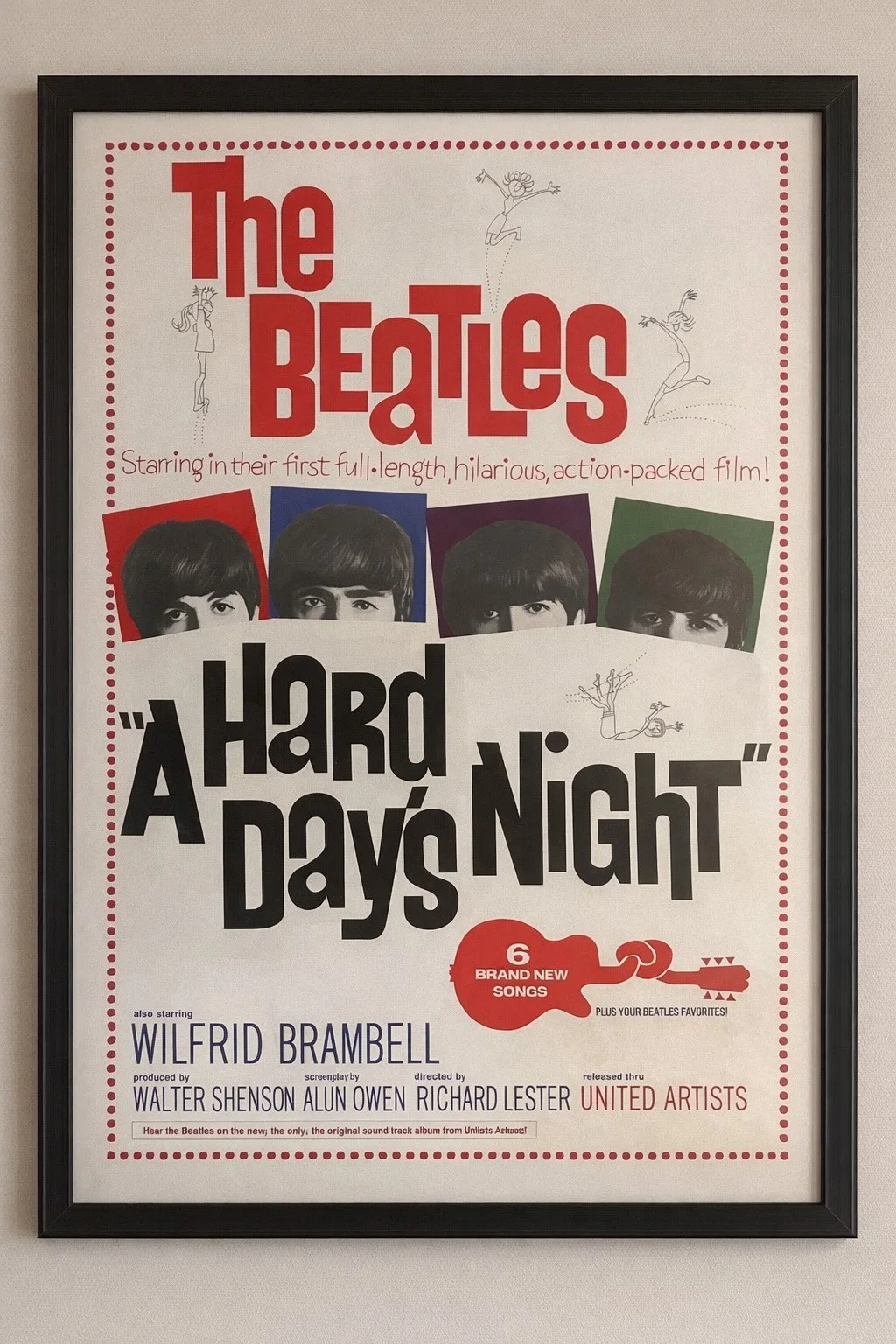 The Beatles - A Hard Day's Night Original Vintage B2 movie poster, image 2