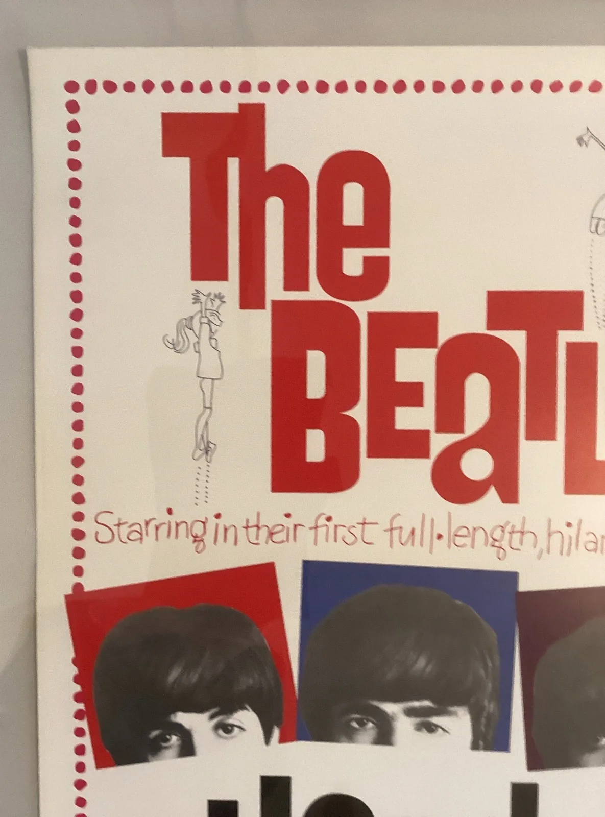 The Beatles - A Hard Day's Night Original Vintage B2 movie poster, image 3