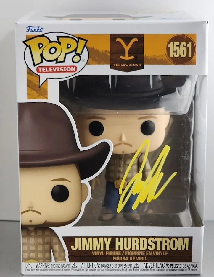 Jefferson White — Jefferson White Signed Autographed Funko Pop #1561 Jimmy Hurdstrom Yellowstone