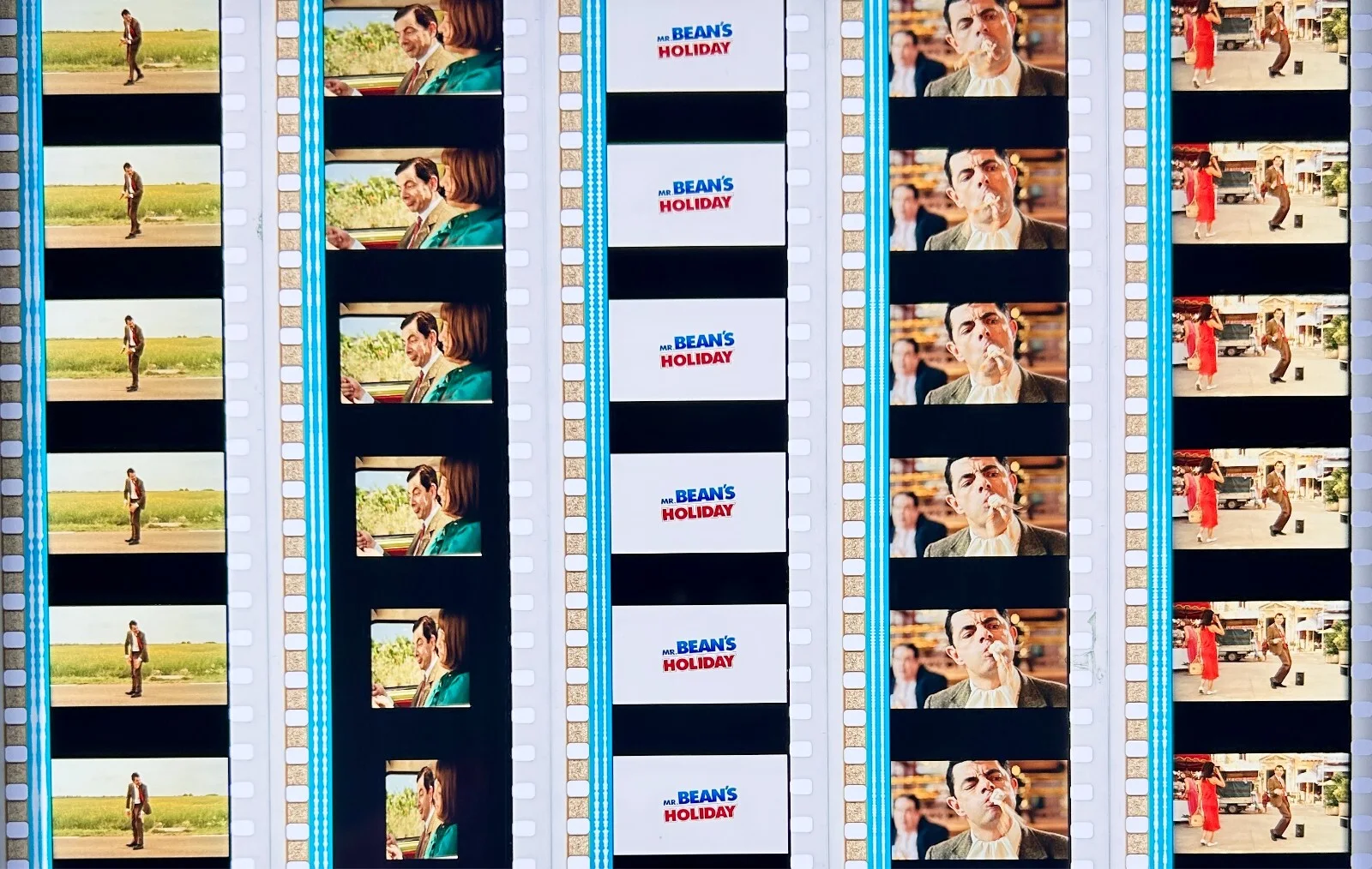 Rowan Atkinson in Mr Bean's Holiday 2007 Very Rare Unmounted 35mm Film Cells, изображение 3
