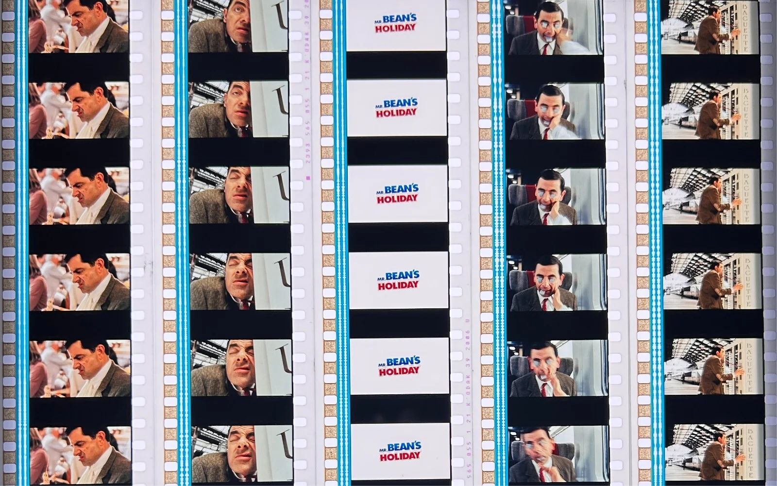 Rowan Atkinson in Mr Bean's Holiday 2007 Very Rare Unmounted 35mm Film Cells, изображение 4