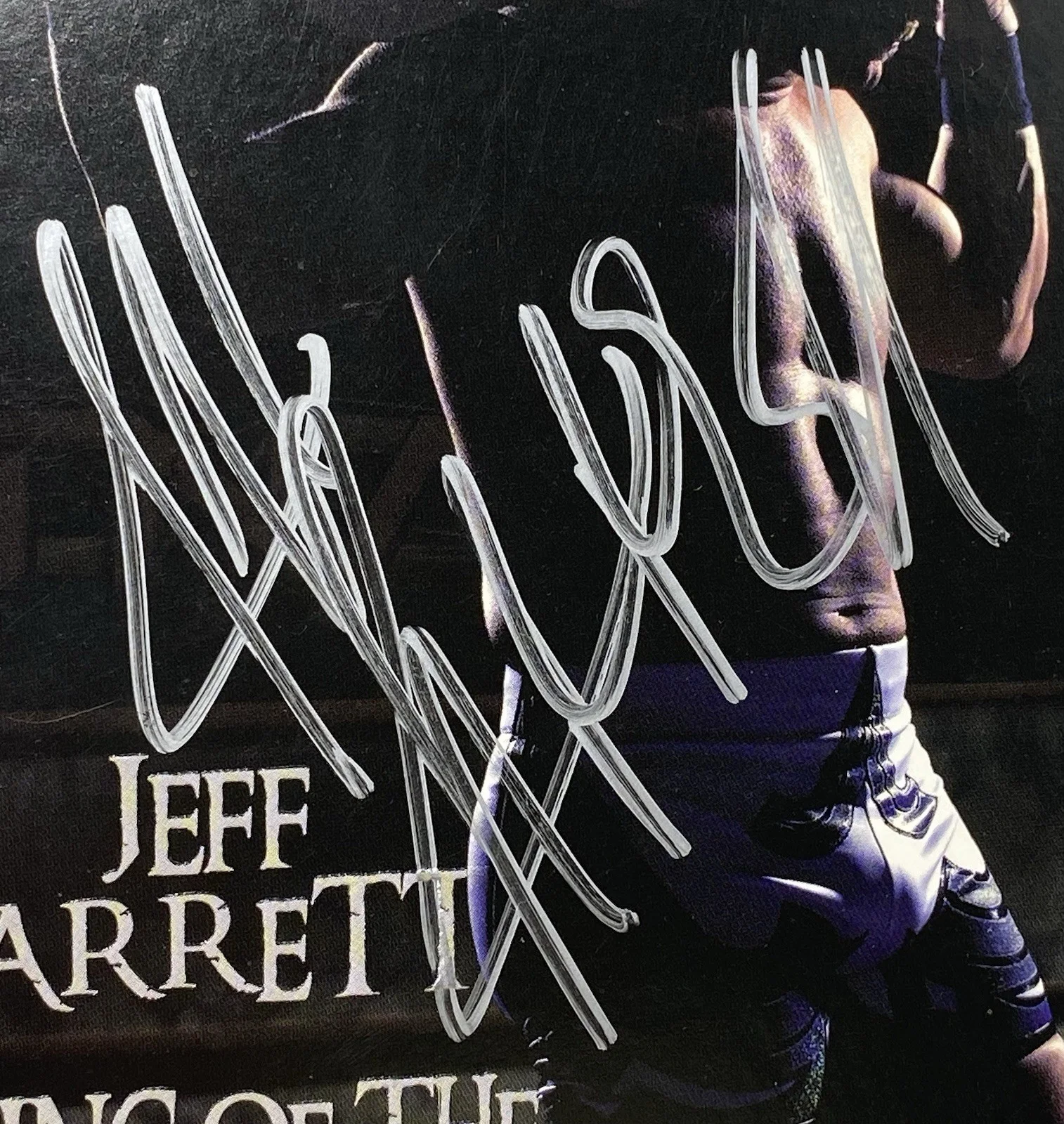 Jeff Jarrett — JEFF JARRETT Signed “King Of The Mountain” DVD Slipcover NO DISCS Autograph JSA, изображение 2