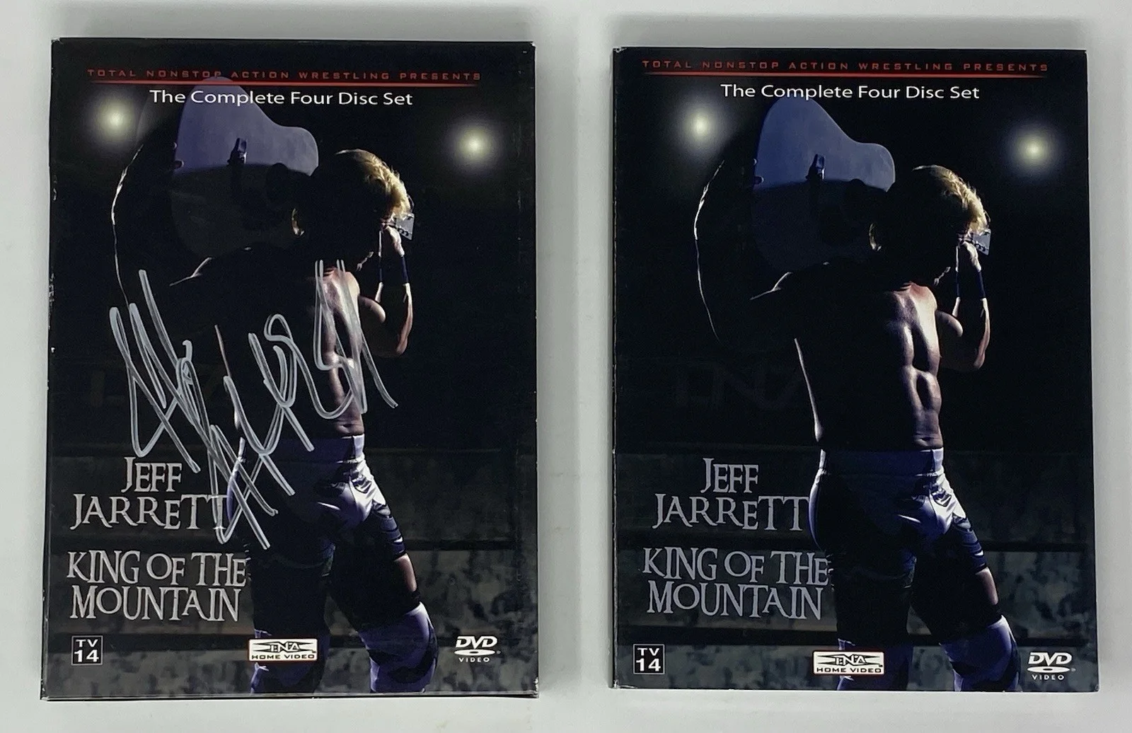 Jeff Jarrett — JEFF JARRETT Signed “King Of The Mountain” DVD Slipcover NO DISCS Autograph JSA, изображение 3