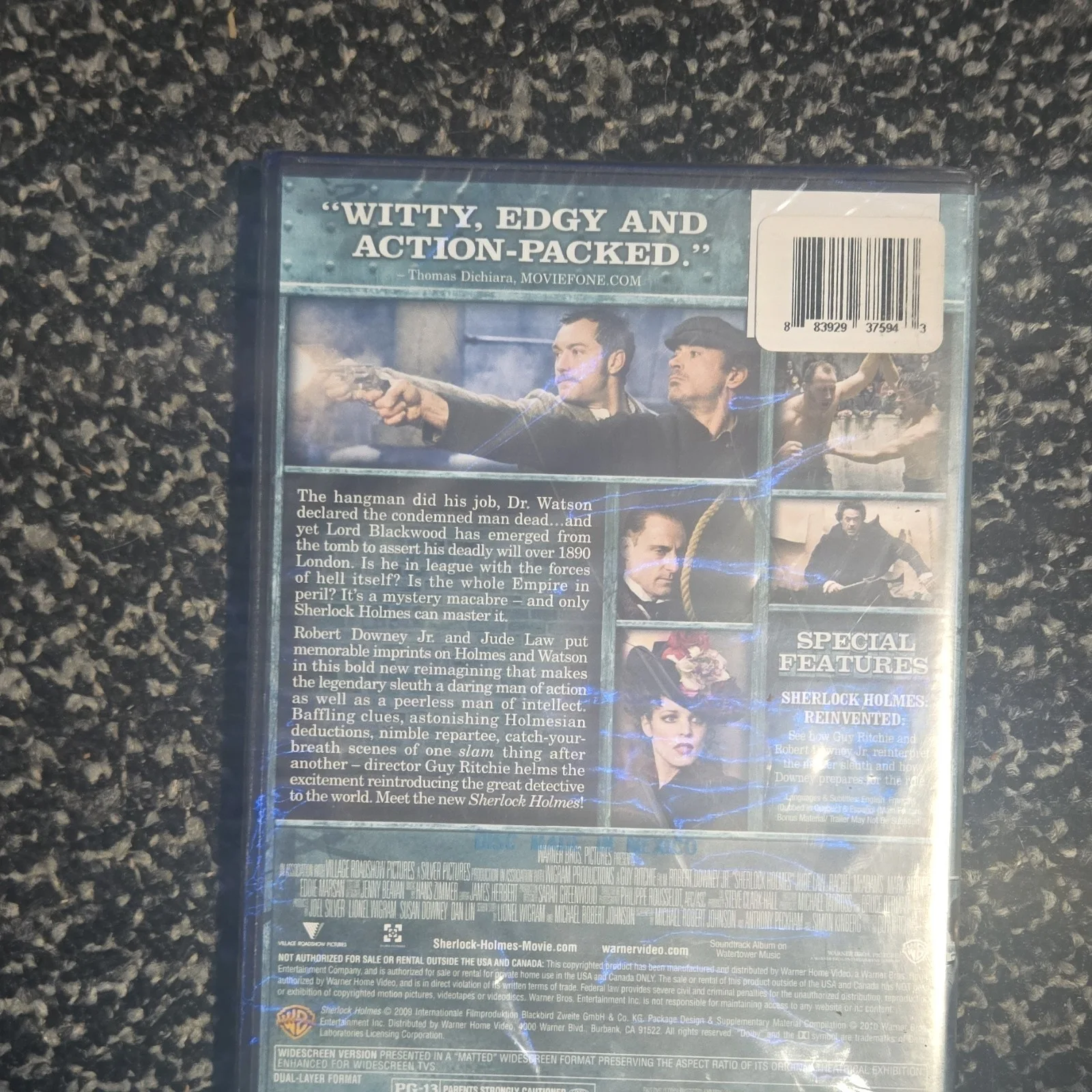 Sherlock Holmes Original Autographed DVD Cover, image 2