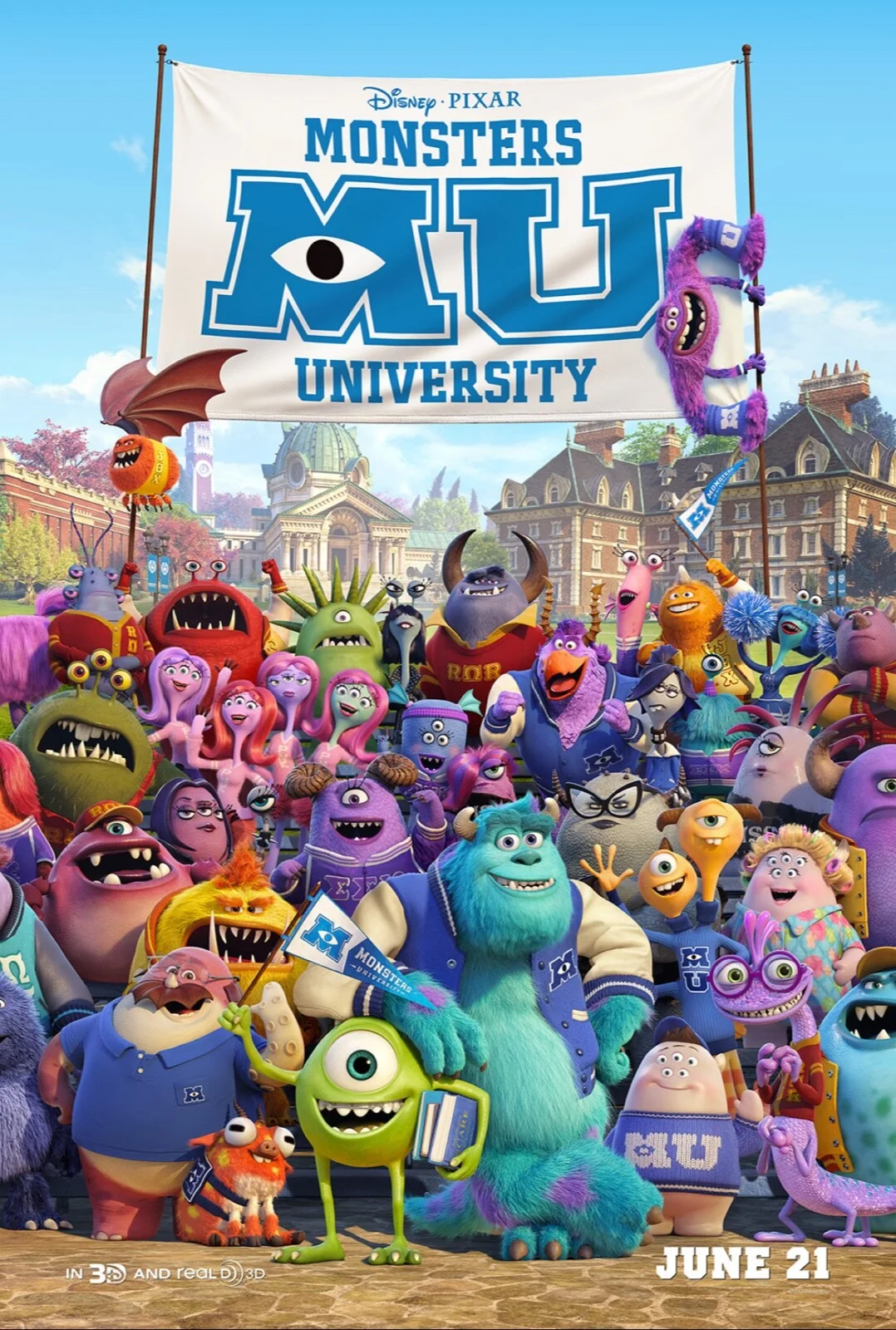 Pixar & Disney’s Monsters University 2013 Very Rare Unmounted 35mm Film Cells, image 2