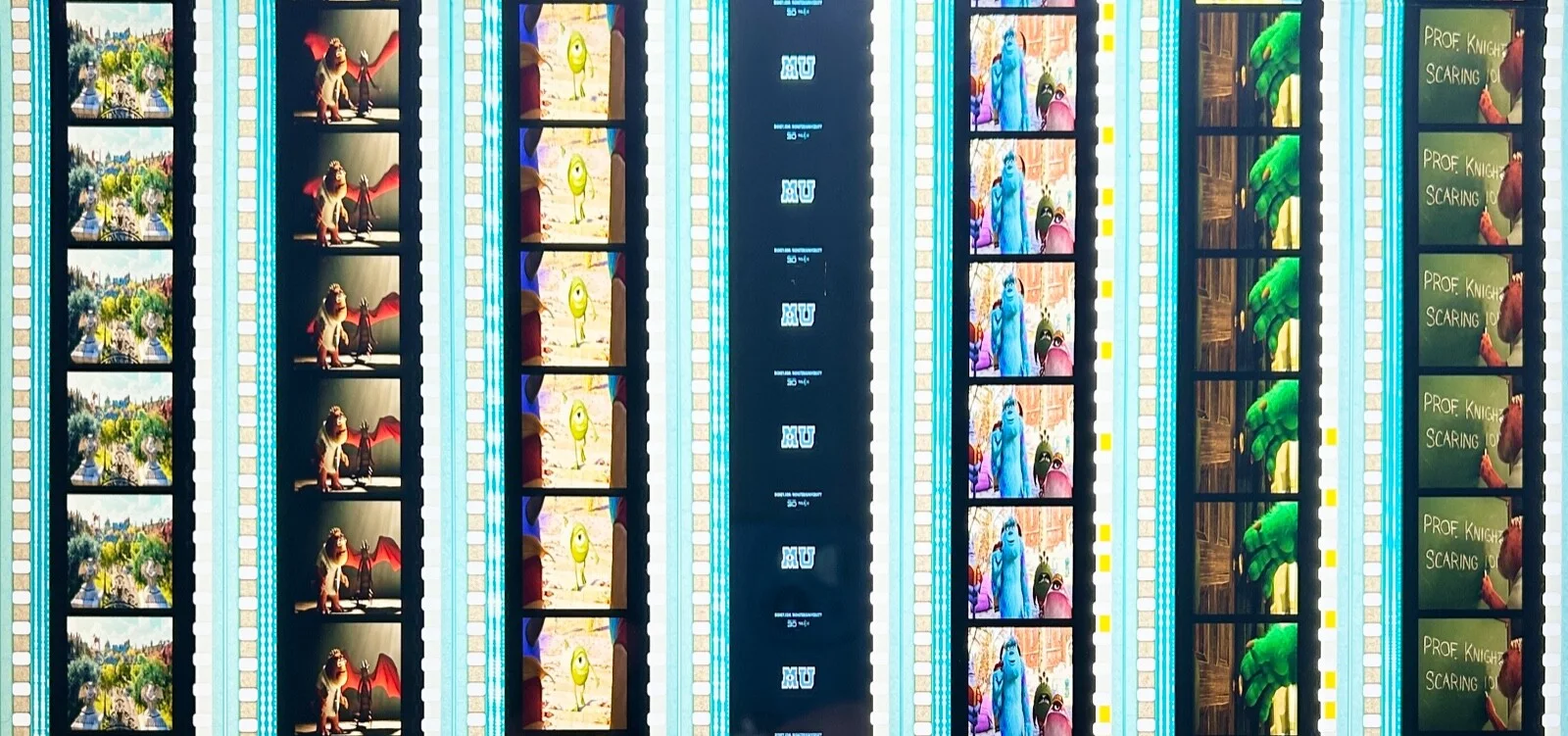 Pixar & Disney’s Monsters University 2013 Very Rare Unmounted 35mm Film Cells, image 3