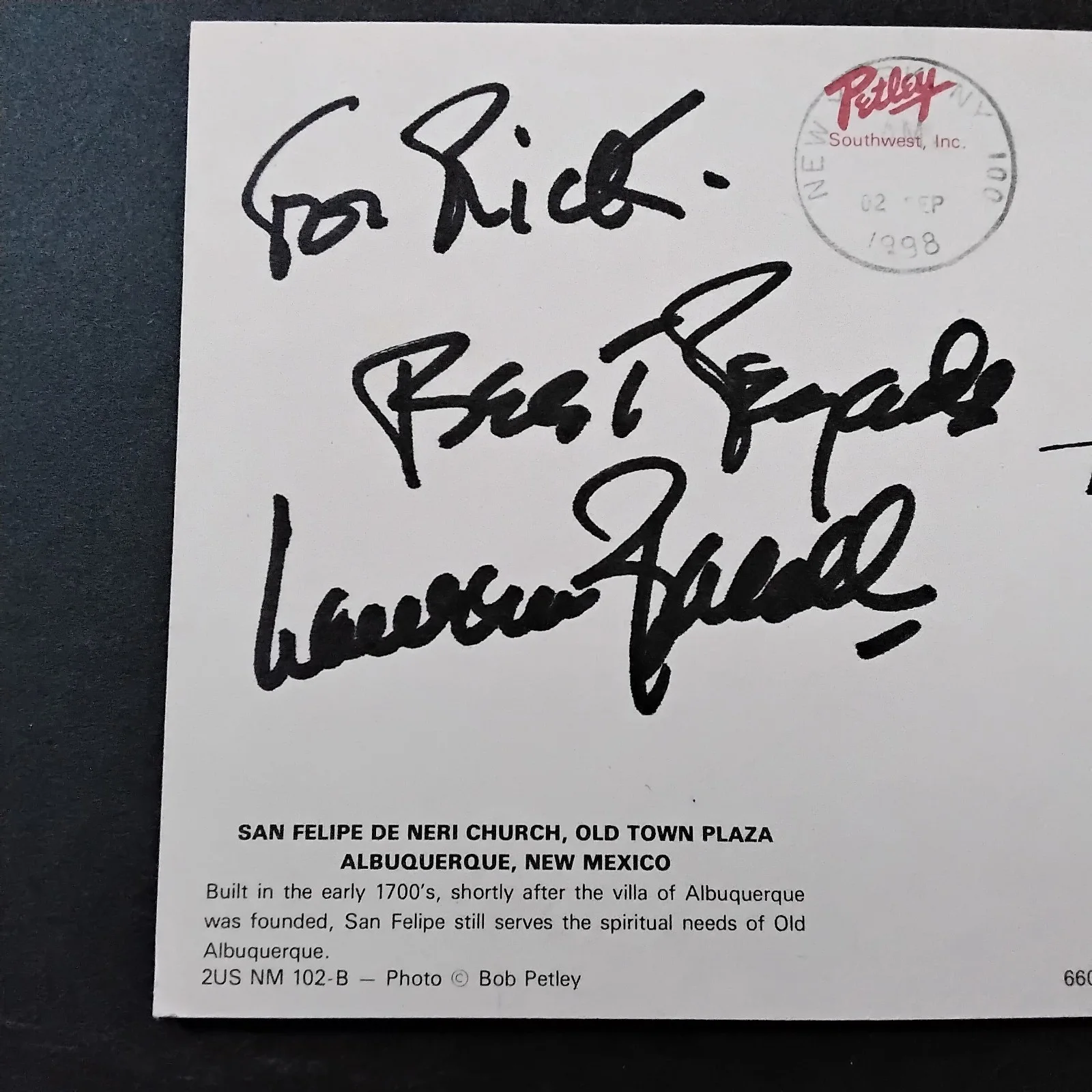 Lauren Bacall SIGNED Card Photo Movie Actress Bogart Big Sleep To Have Not Largo, изображение 3