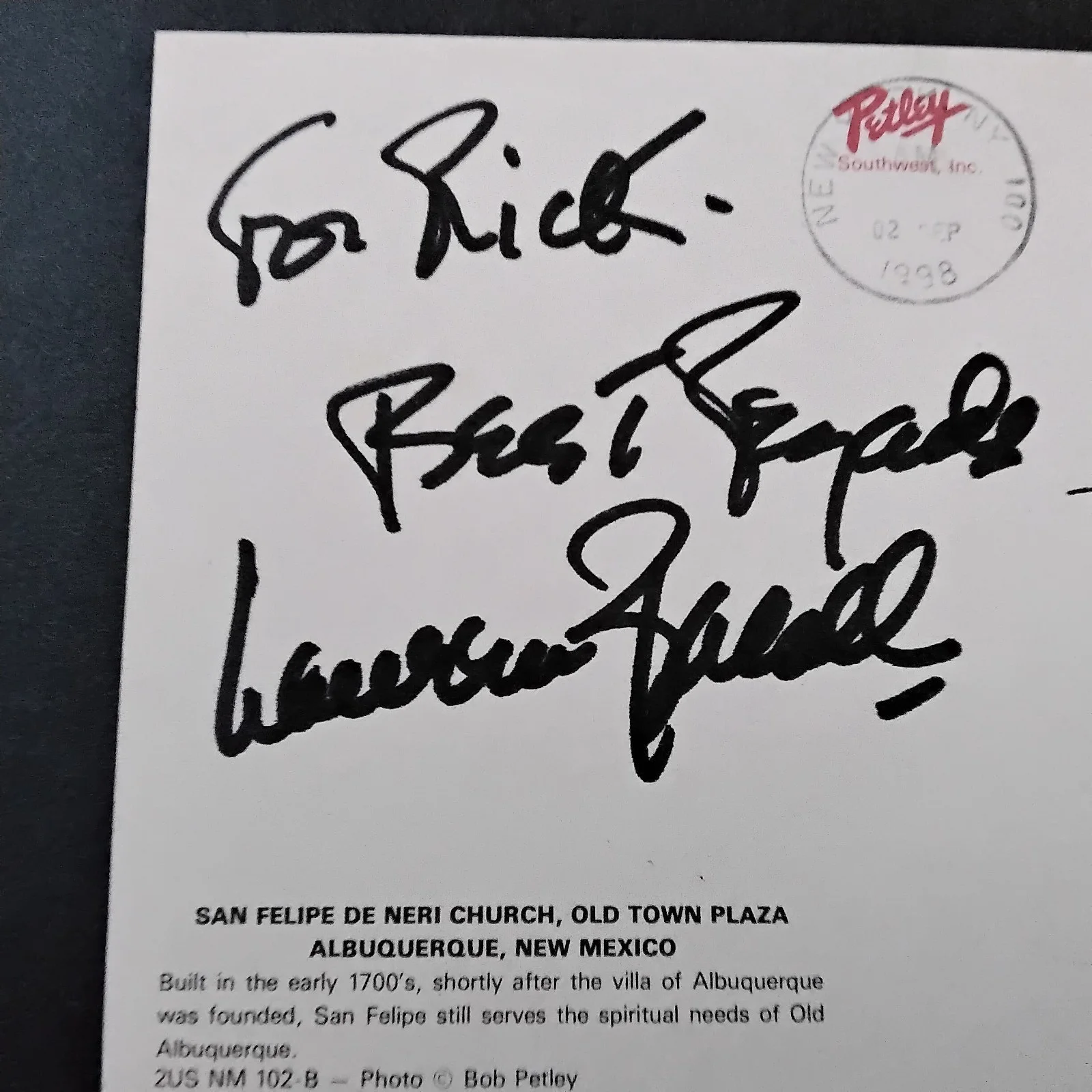 Lauren Bacall SIGNED Card Photo Movie Actress Bogart Big Sleep To Have Not Largo, изображение 4