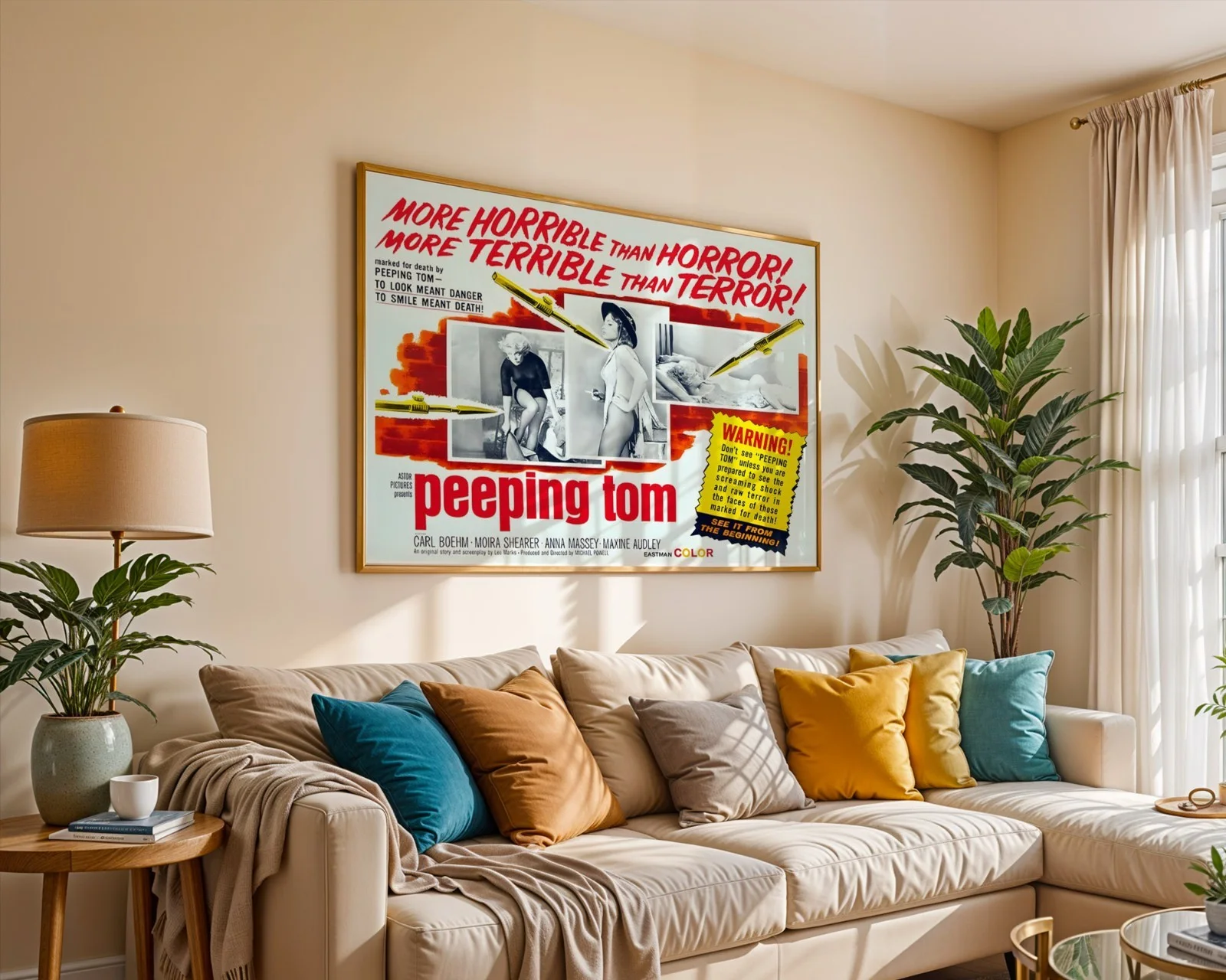 Peeping Tom - 1960 Horror Thriller - Restored 40" x 30" UK Quad, image 5