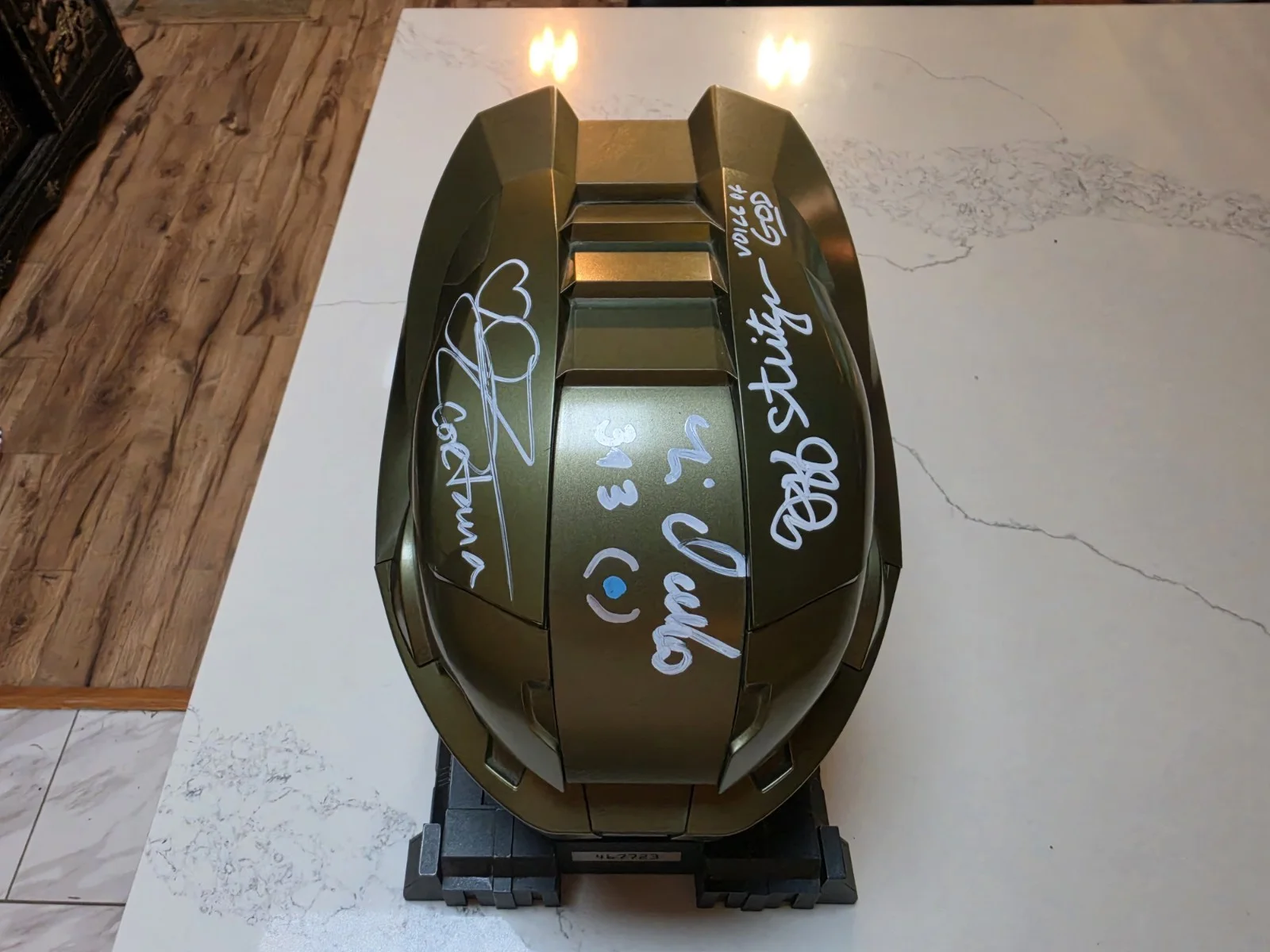 steve downes tim dadabo jeff steitzer jen taylor — Signed Halo 3 Legendary Edition Master Chief Helmet, image 4