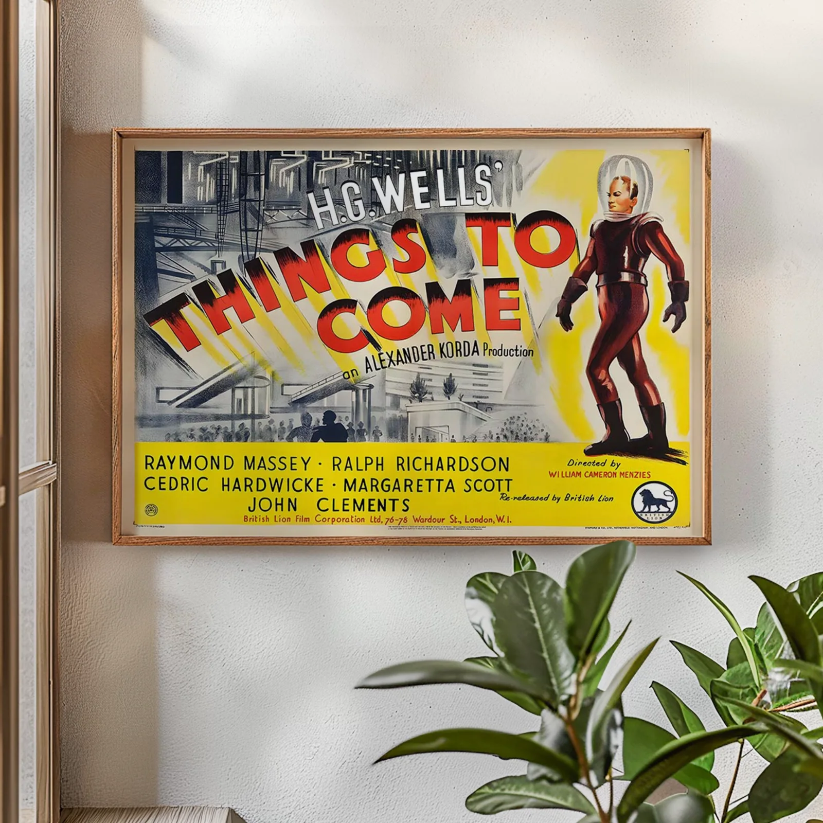 Things To Come - 1936 Starring Raymond Massey - Restored 40" x 30" UK Quad, изображение 2