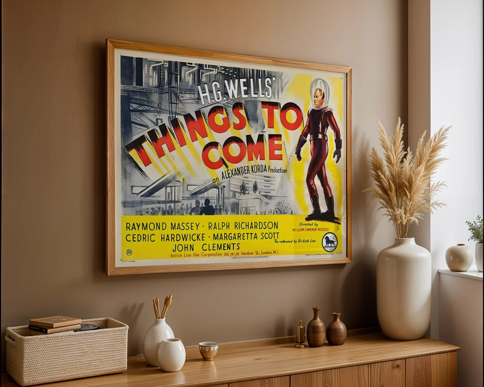 Things To Come - 1936 Starring Raymond Massey - Restored 40" x 30" UK Quad, изображение 3