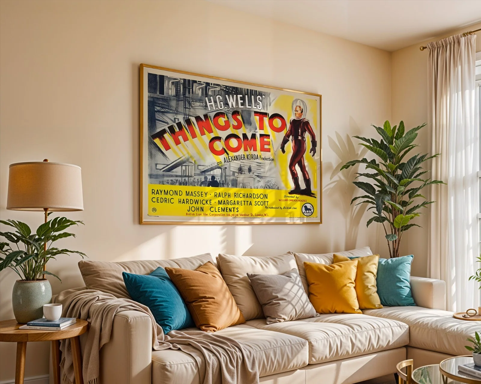 Things To Come - 1936 Starring Raymond Massey - Restored 40" x 30" UK Quad, изображение 5
