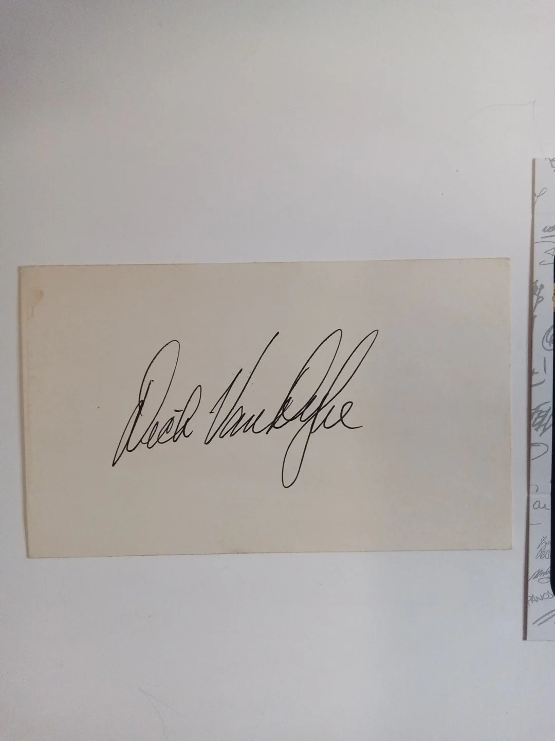Dick Van Dyke Signed Index Card Mary Poppins Legend JSA COA, image 2