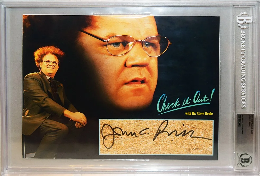 John C Reilly — CHECK IT OUT! -JOHN C REILLY- BECKETT Signed/Autograph/Auto 8x10 Jumbo TV Card